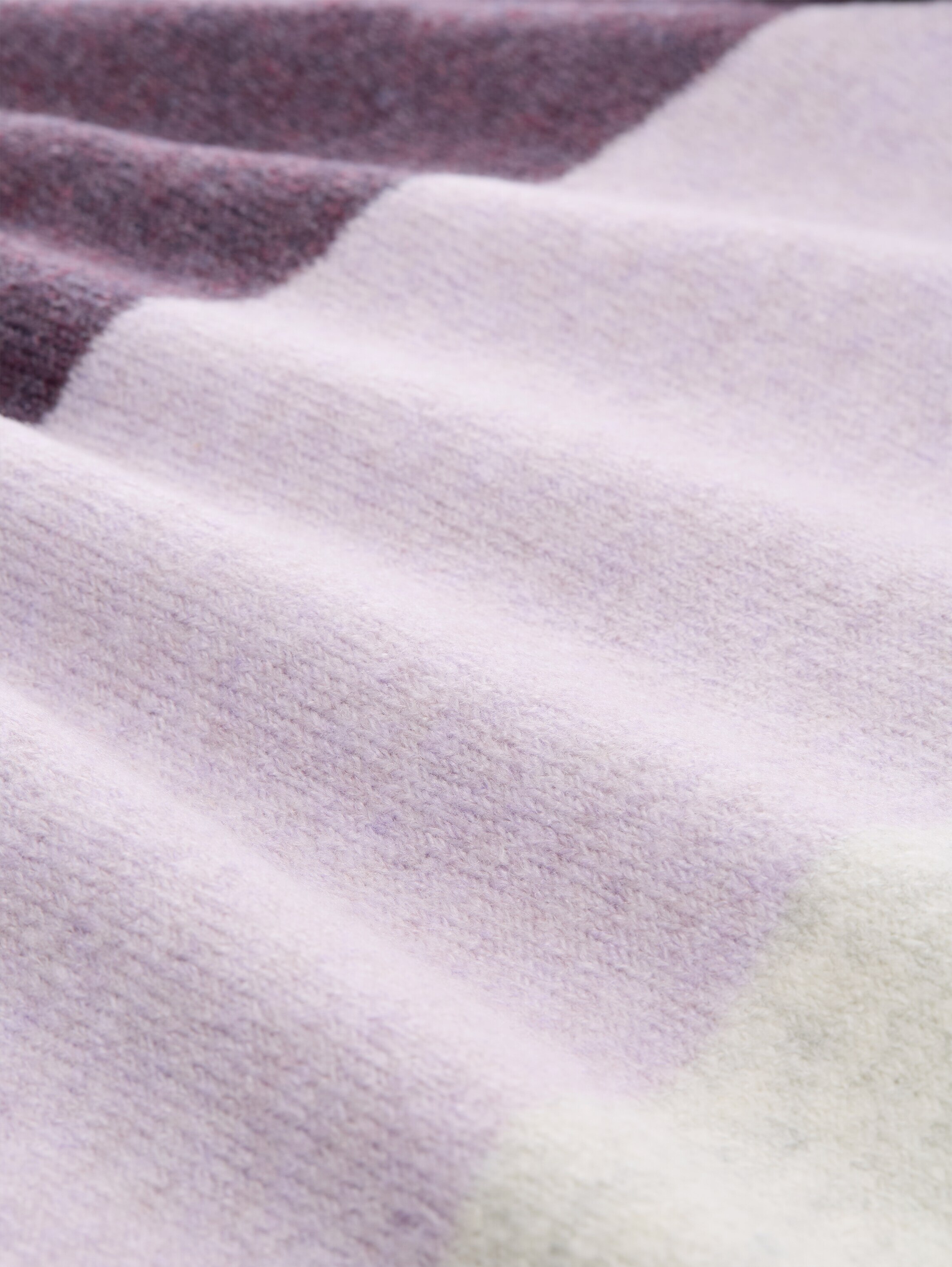 Camisola de Manga Comprida Acolhedora com Blocos de Cor Roxo-5