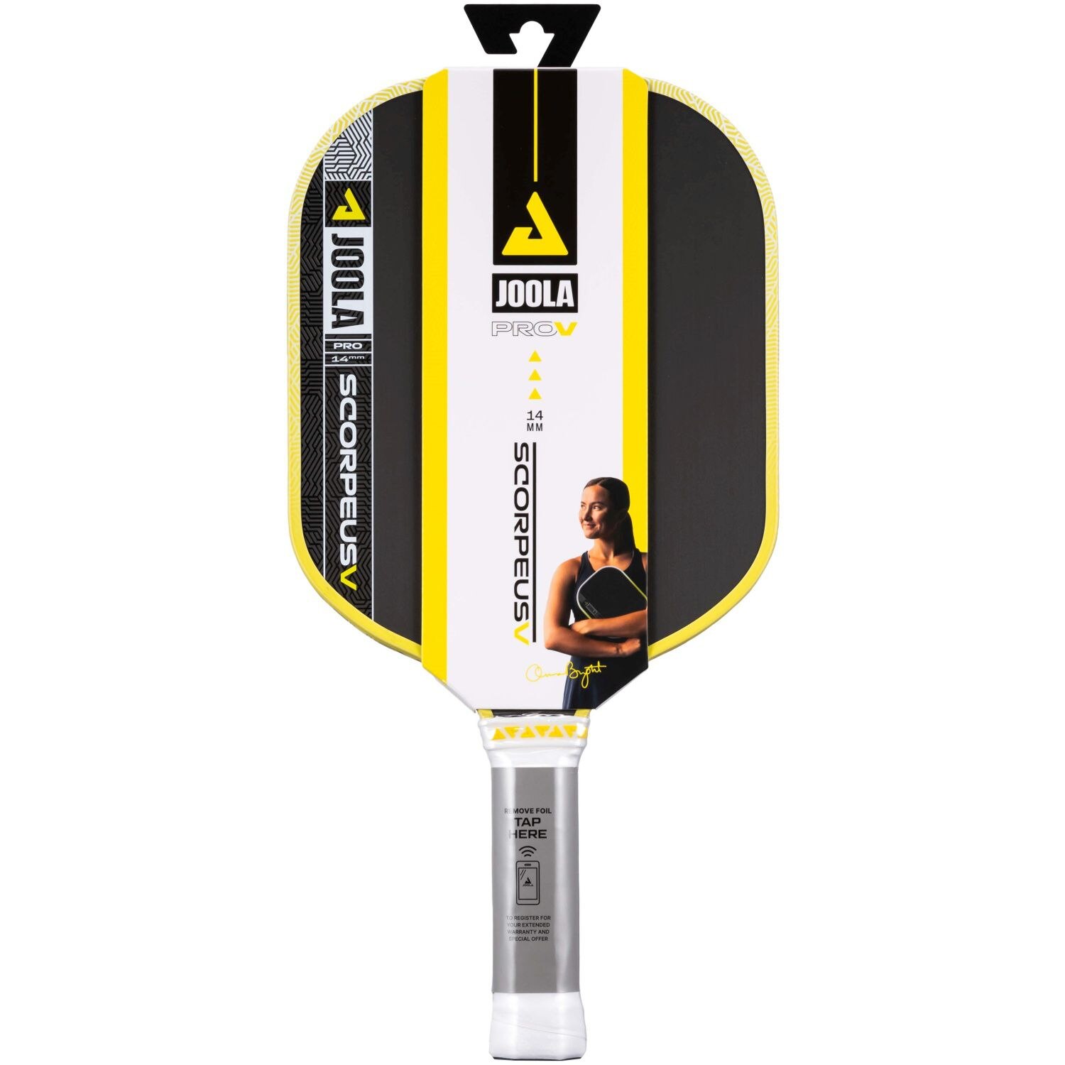 Raquete de Pickleball Anna Bright Scorpeus Pro V 14 Joola Amarelo-11