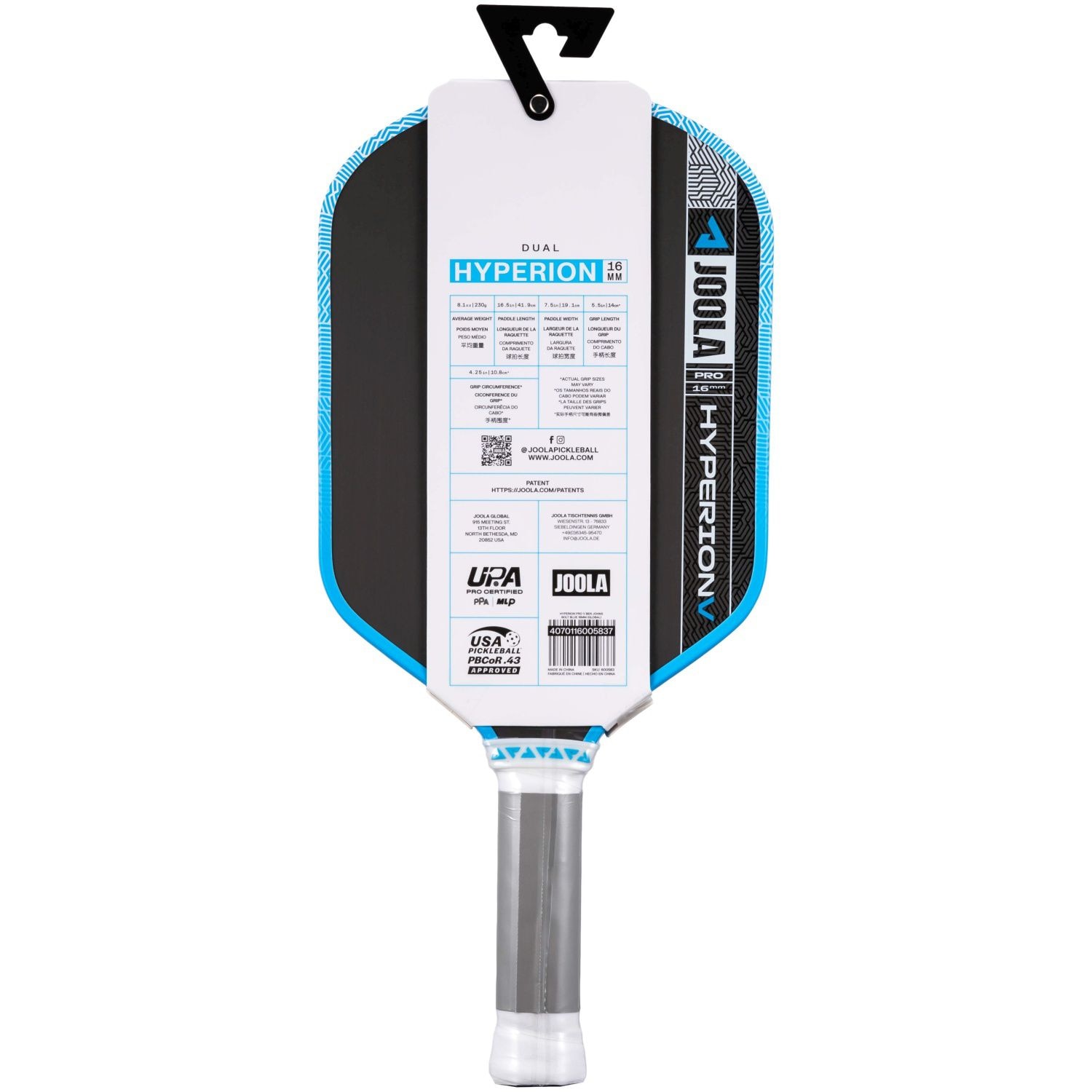 Raquete de Pickleball Ben Johns Hyperion Pro V 16 Joola Azul-2