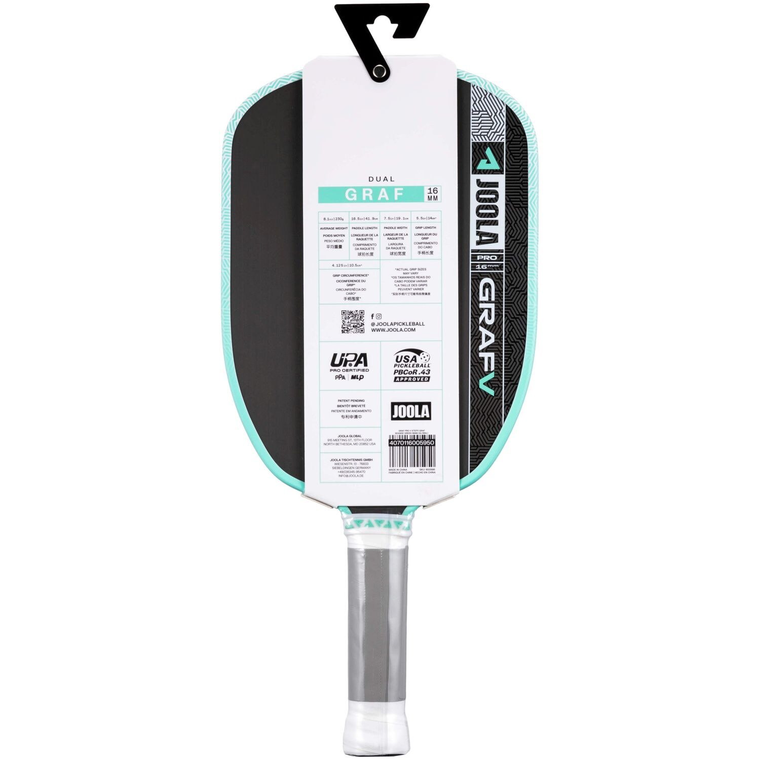 Raquete de Pickleball Steffi Graf Pro V 16 Joola Verde-3