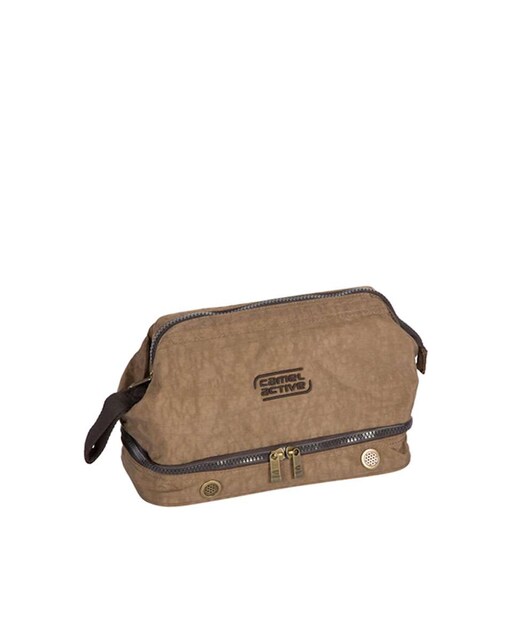 Imagem 0 de Bolsa cosmeticos Journey em nylon areia