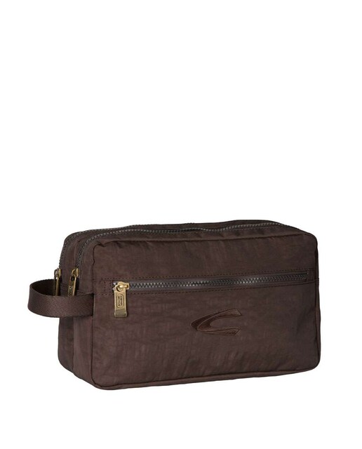 Imagem 0 de Bolsa cosmeticos media Journey em nylon castanho