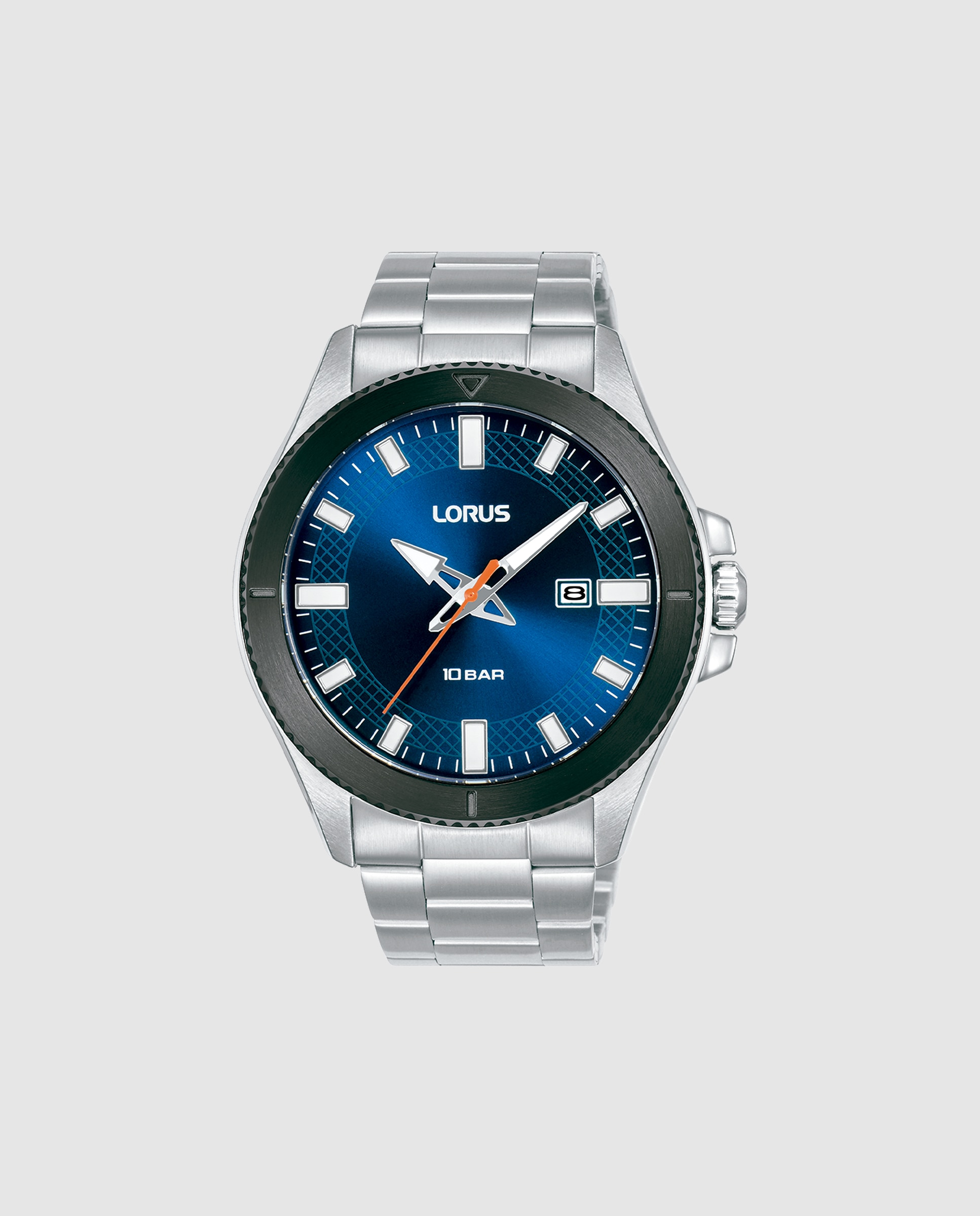 Relógio Sport Man Rh901qx9 de Aço e Correia Prateada Prata-1
