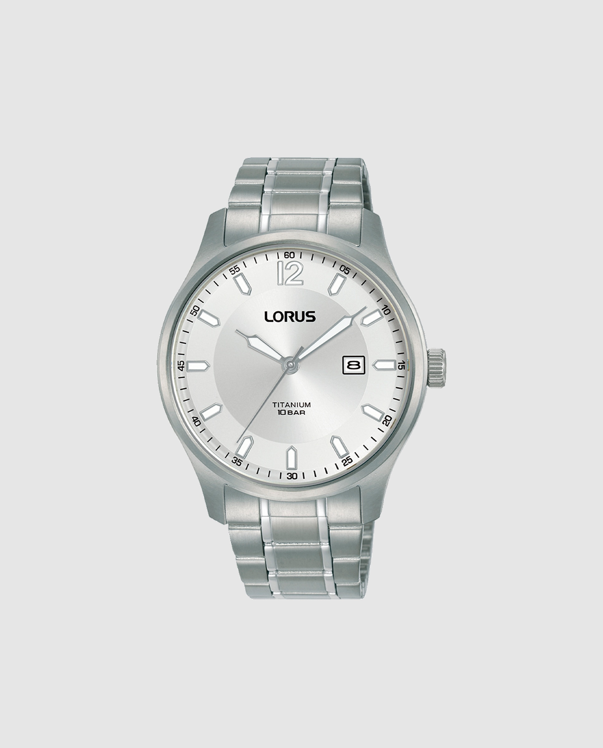 Relógio Sport Man Rh901rx9 de Titânio e Bracelete Prateada Prata-1