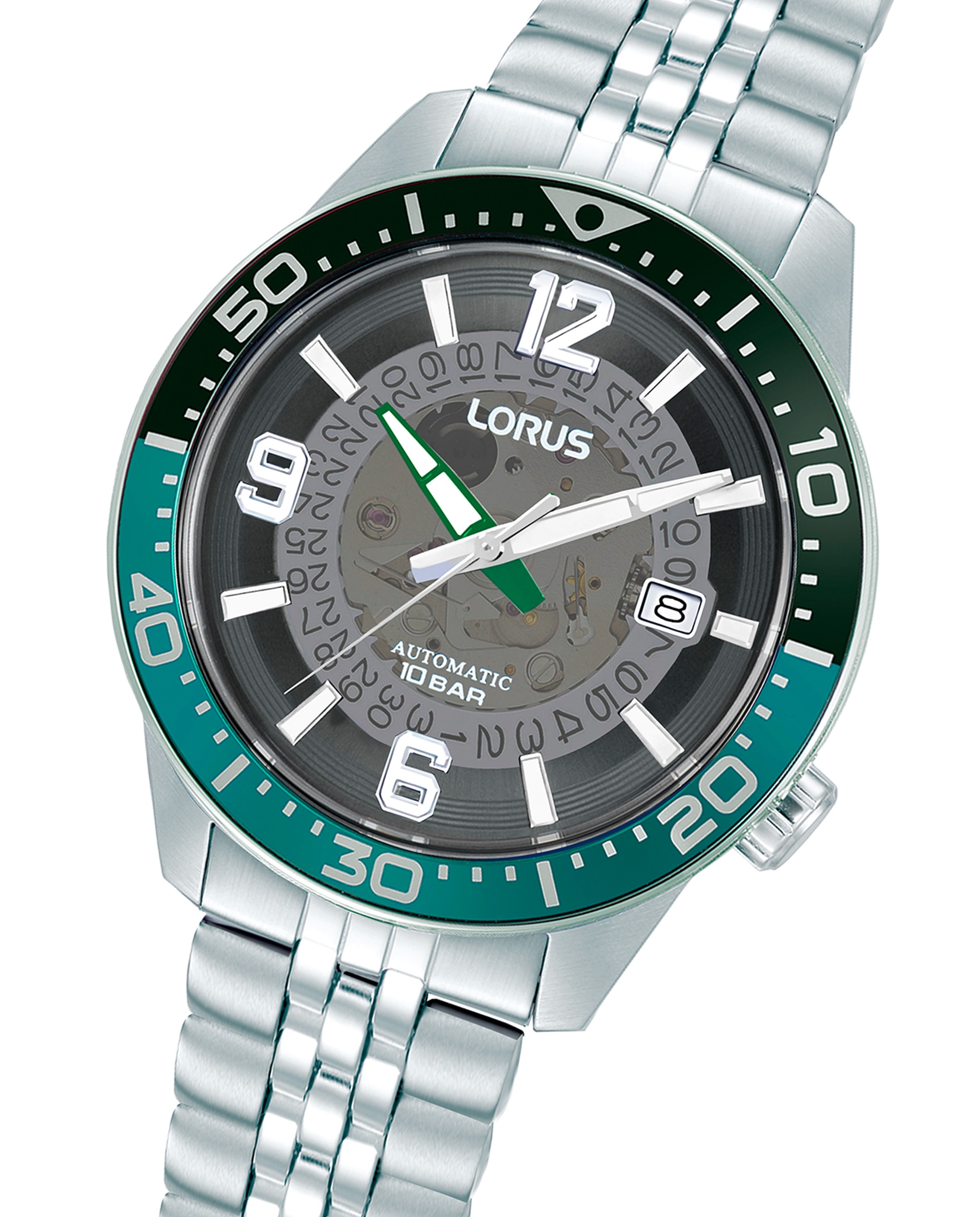 Relógio Sport Man Ru419ax9 Automático de Aço e Bracelete Prateada Prata-3