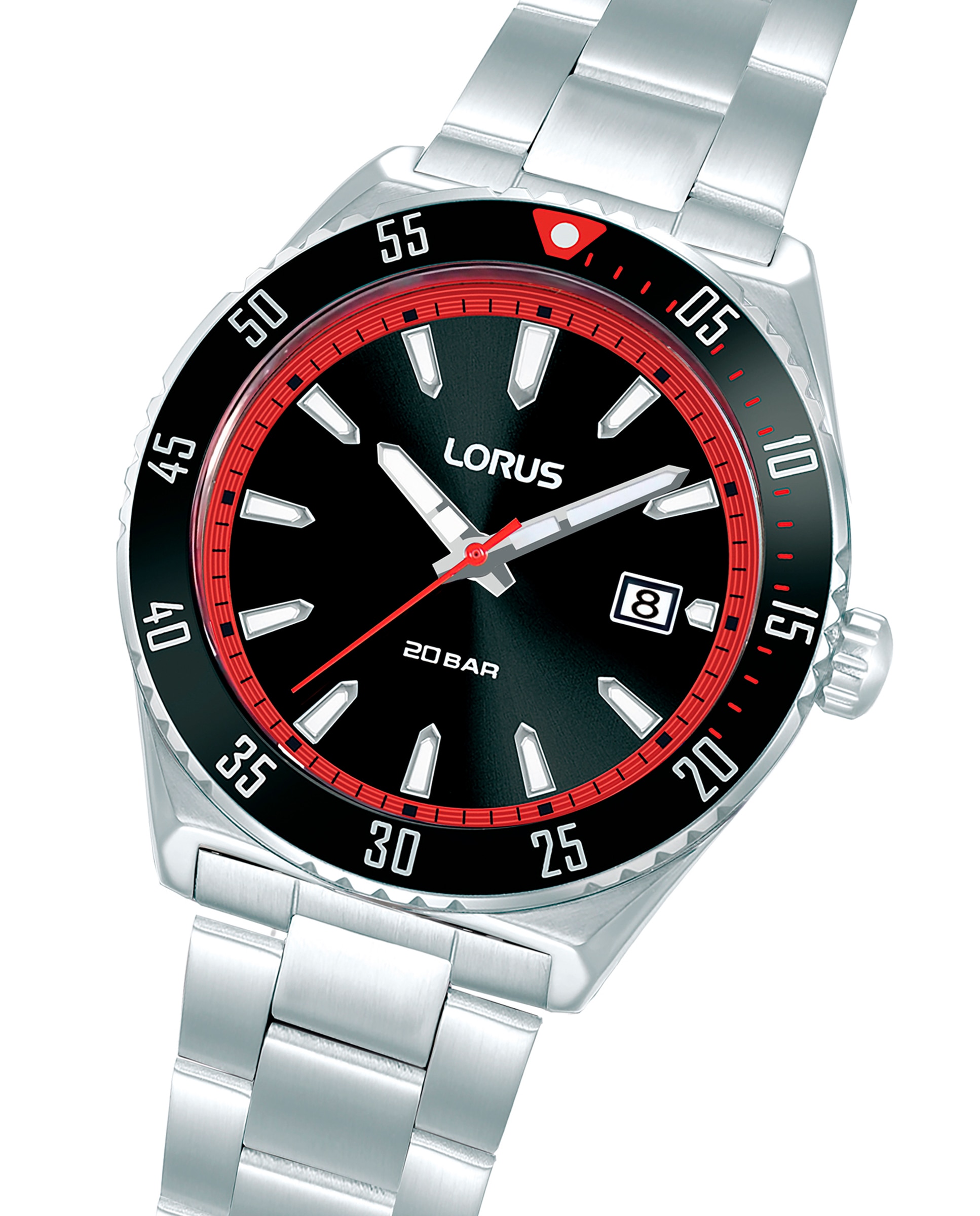 Relógio Sport Man Rs951dx9 de Aço e Bracelete Prateada Prata-3