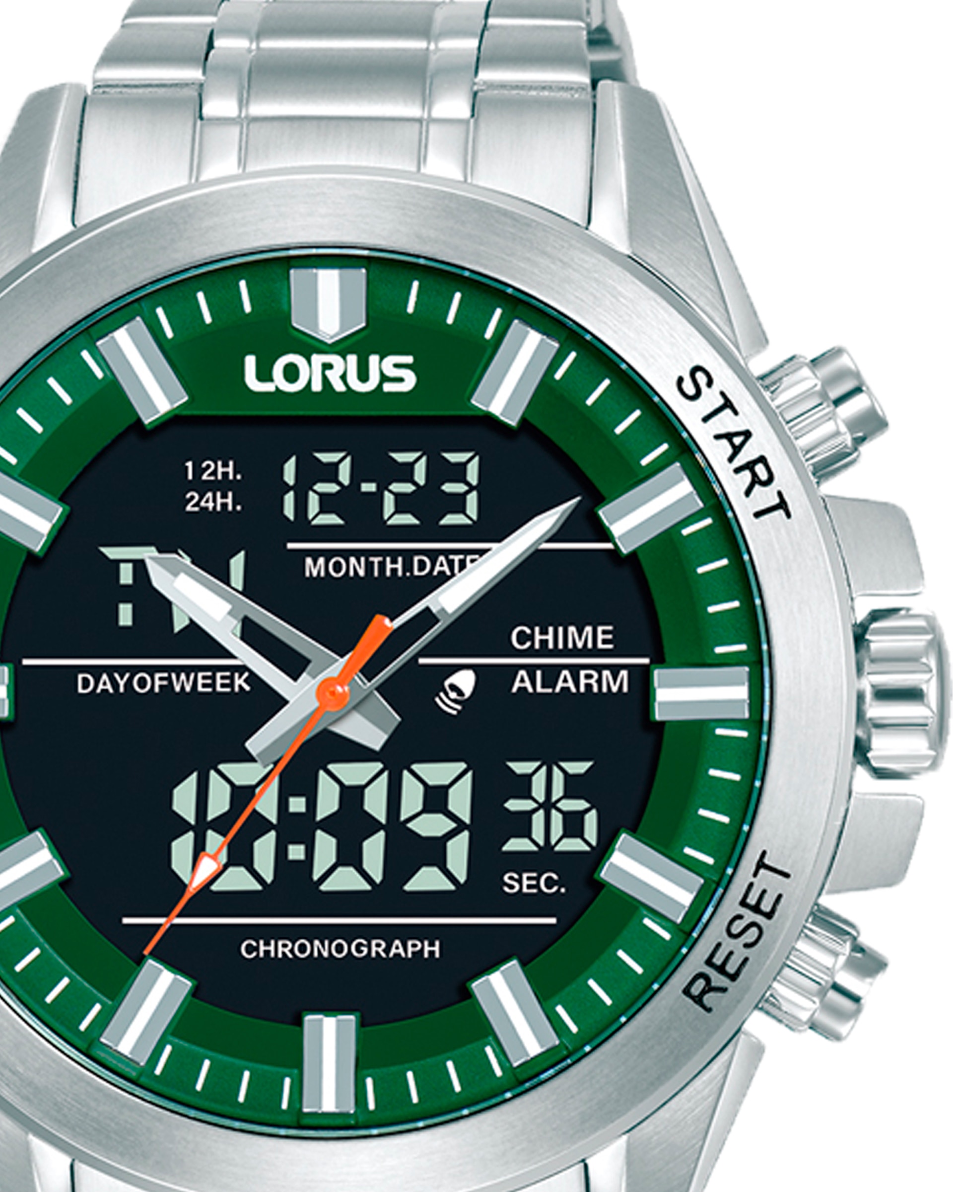 Relógio Sport Man Rw669ax9 de Silicone e Correia Verde Verde-2