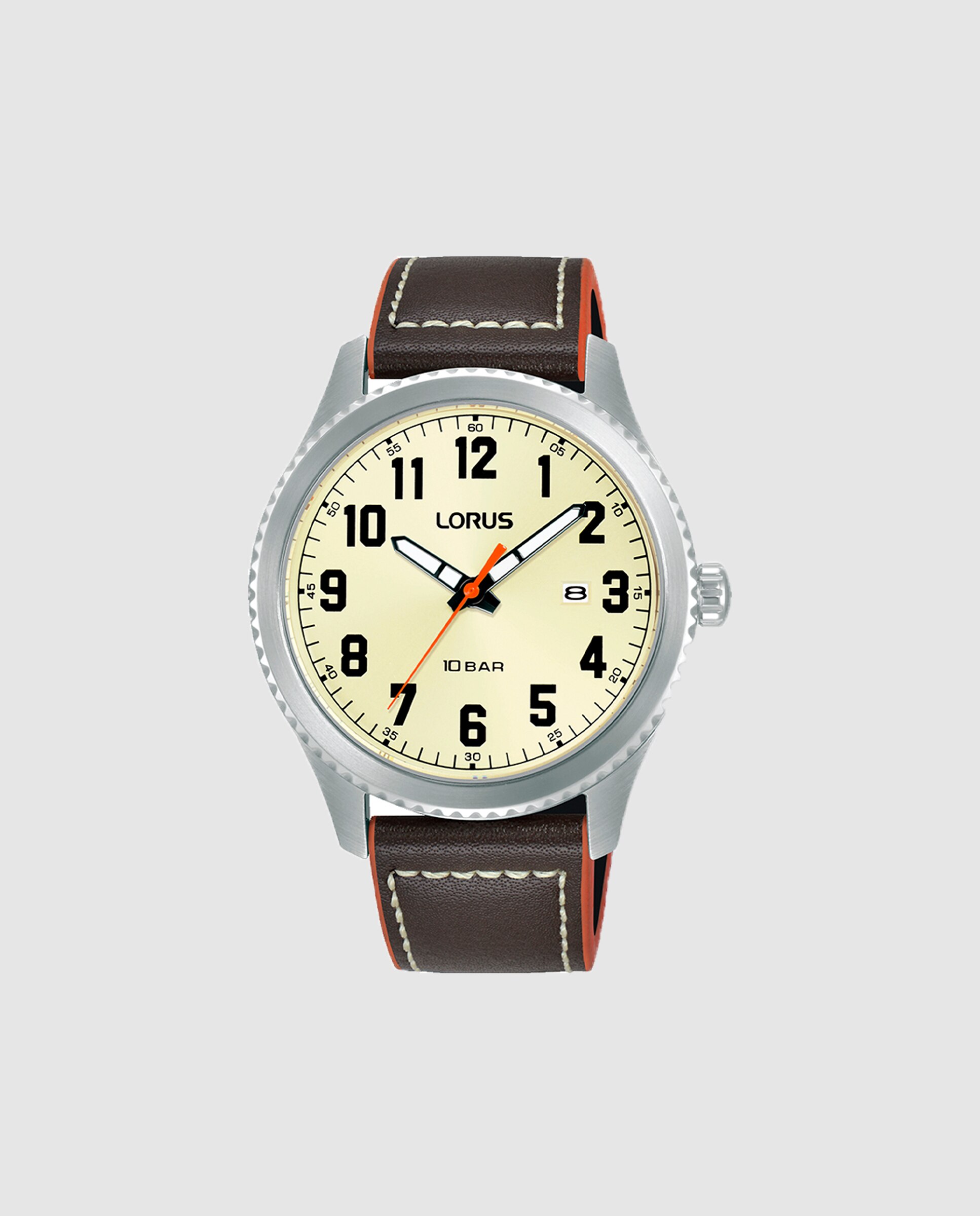 Relógio Sport Man Rh987rx9 de Pele e Bracelete em Castanho Castanho-1