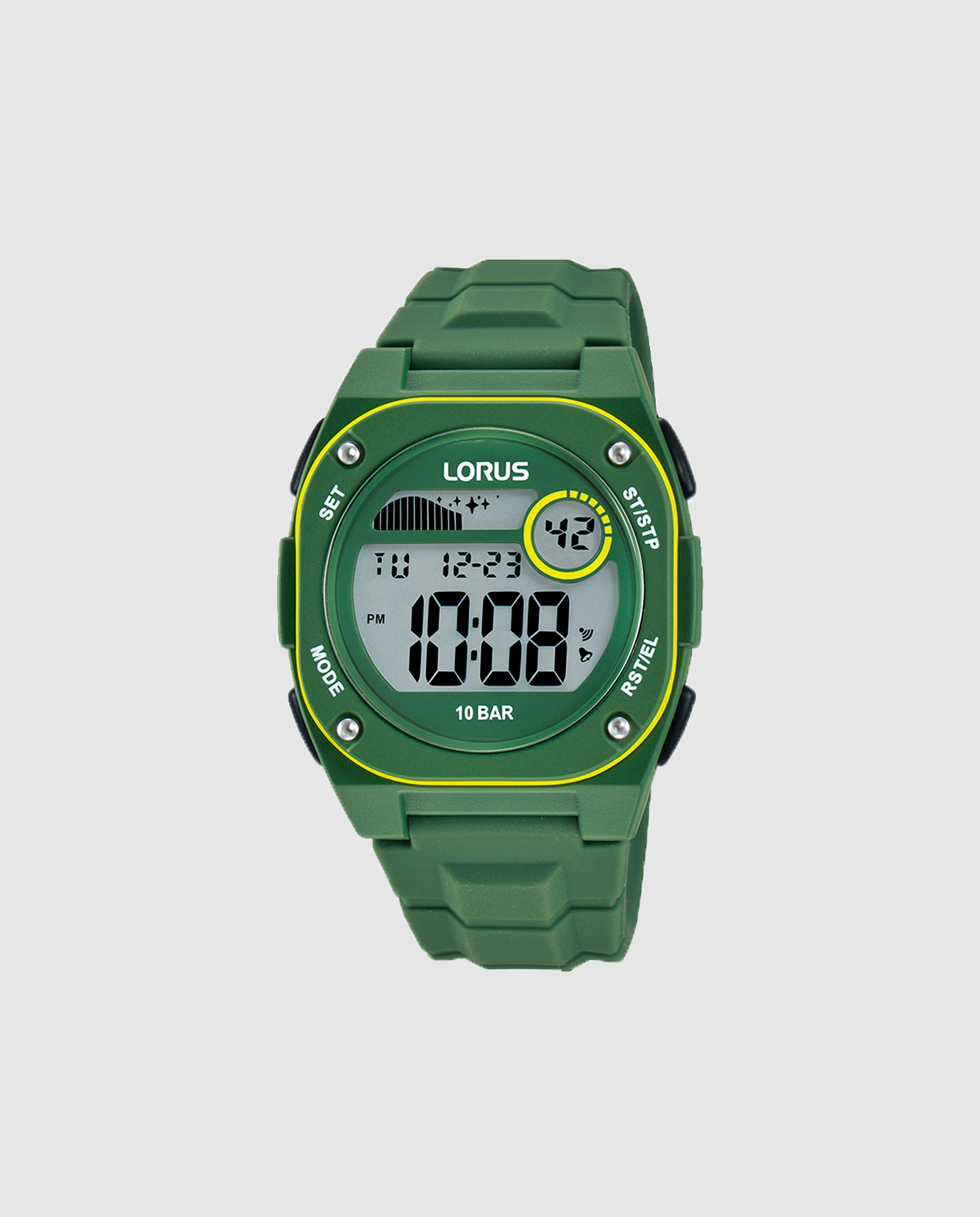 Imagem 0 de Relógio Sport Man R2331qx9 de Silicone e Correia Verde