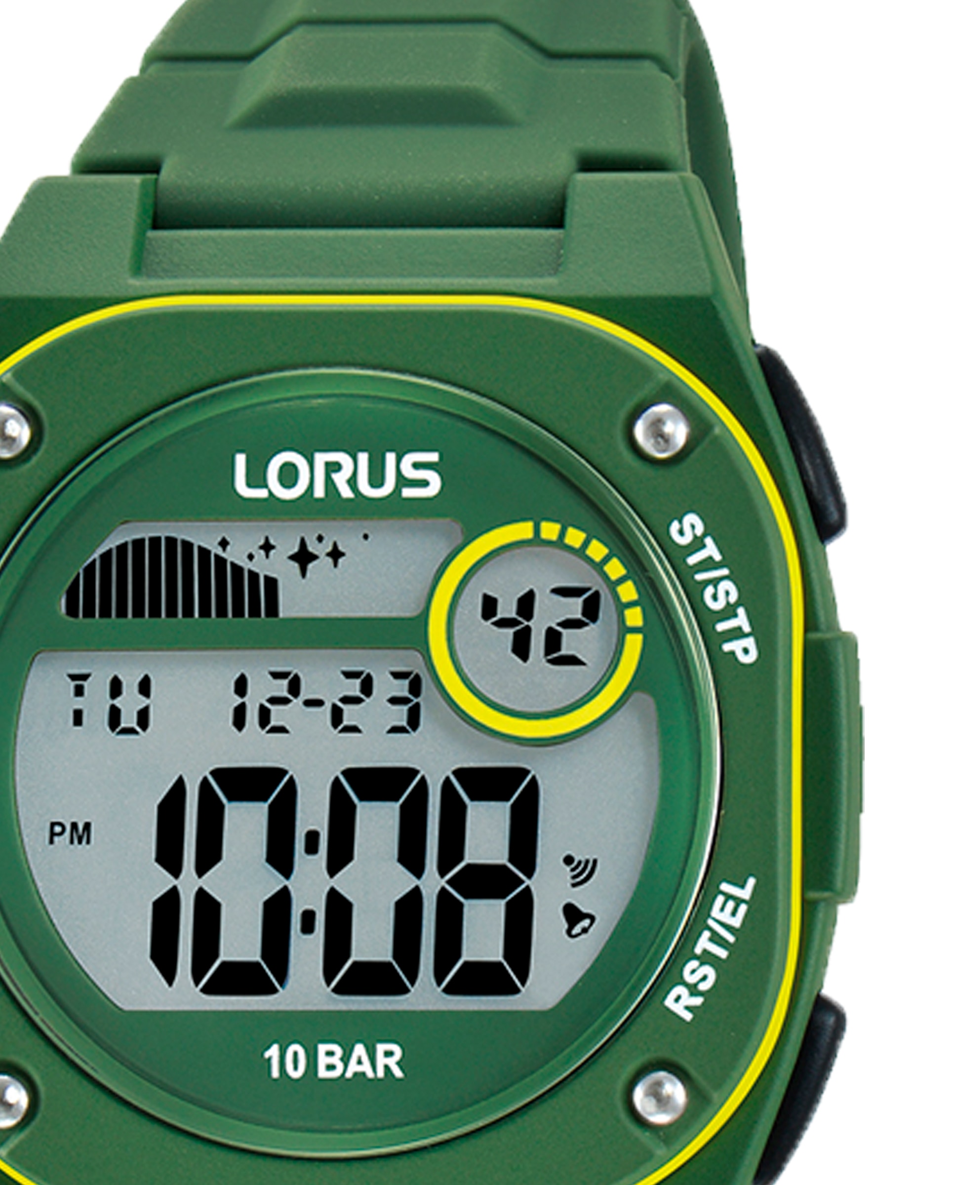 Relógio Sport Man R2331qx9 de Silicone e Correia Verde Verde-2