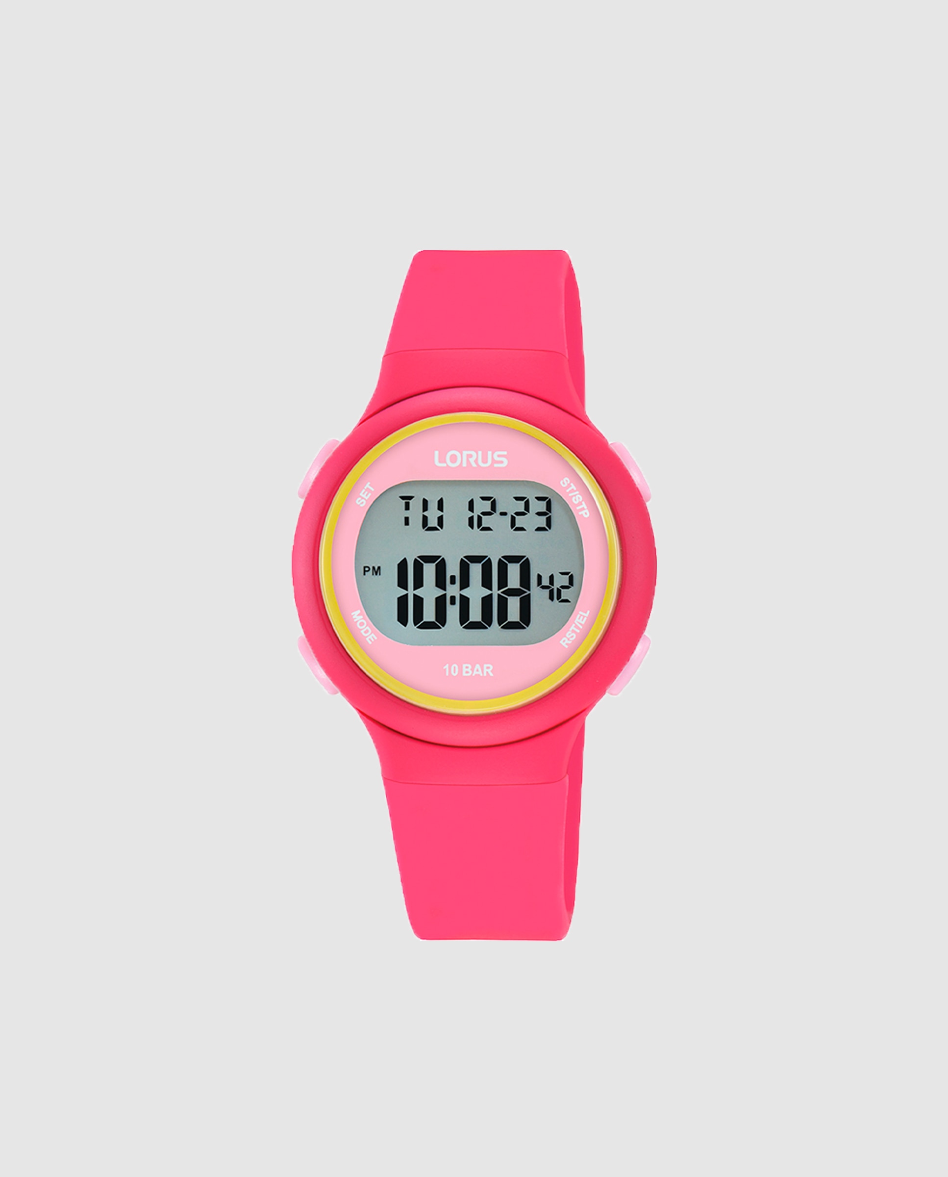 Imagem 0 de Relógio Kids R2341qx9 de Silicone e Bracelete Rosa