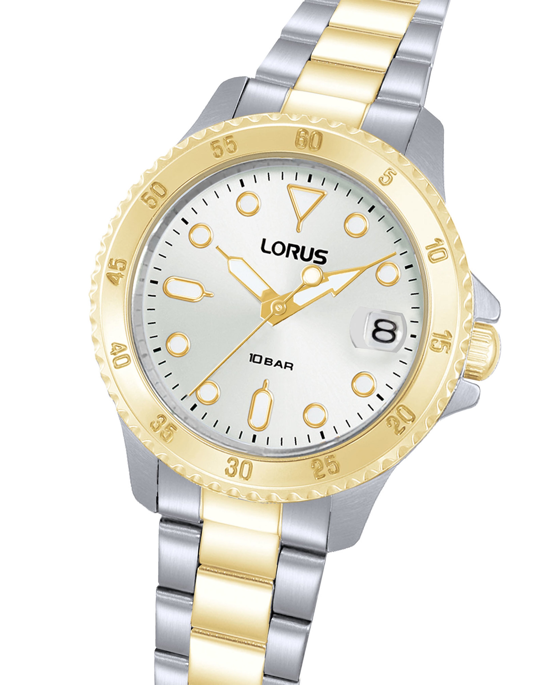 Relógio Analógico Woman Rg814dx9 de Aço e Bracelete Prateada Ouro / Prata-3