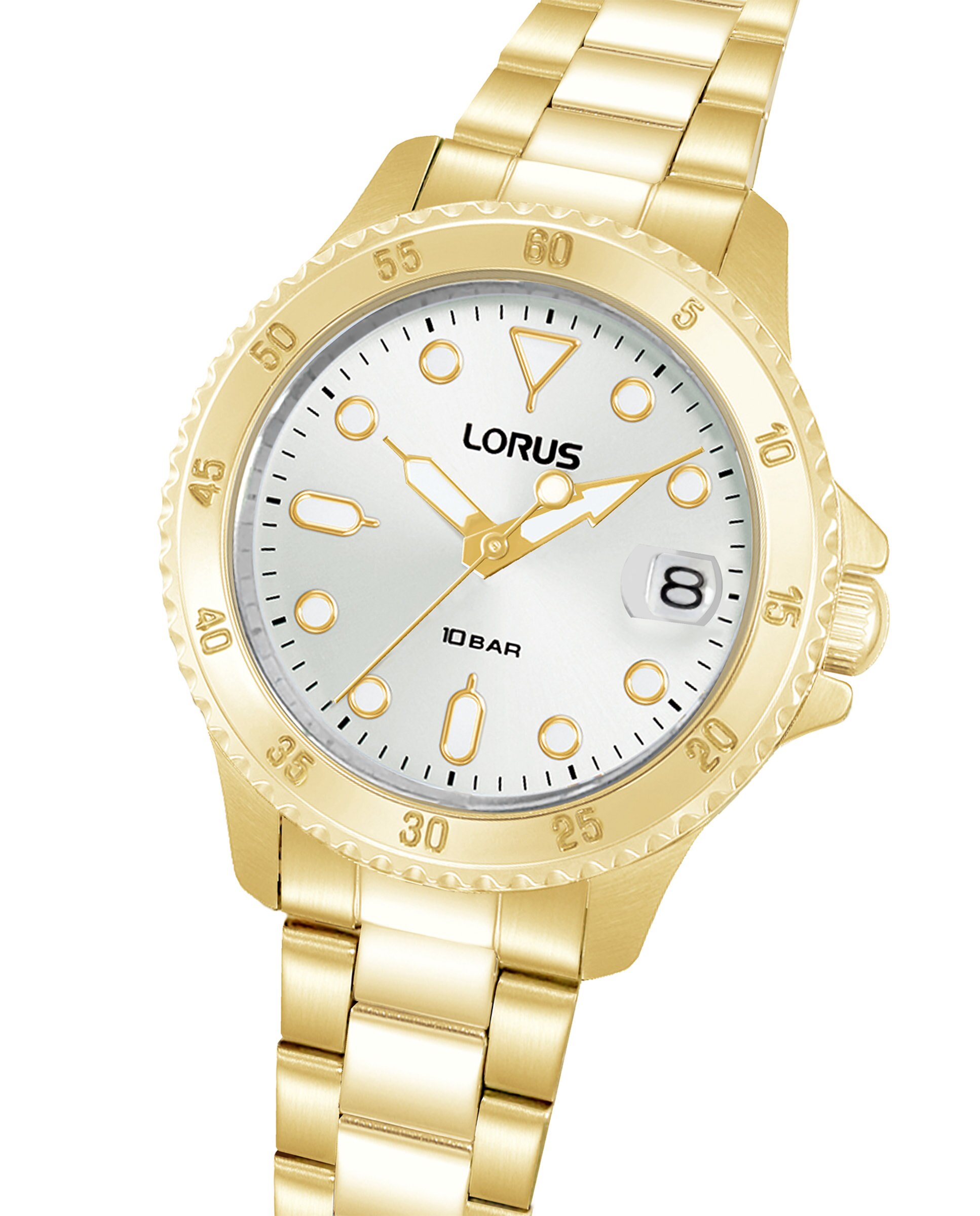Relógio Analógico Woman Rg816dx9 de Aço e Bracelete Dourada Ouro-3