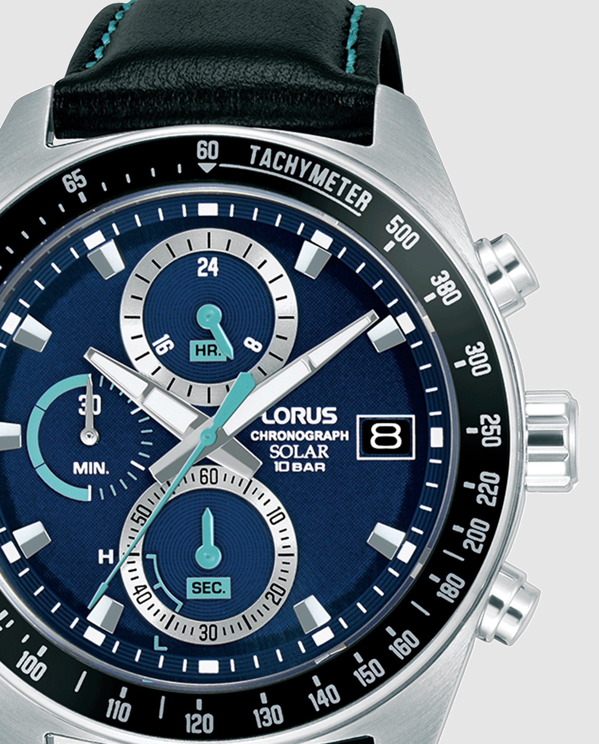 Relógio Analógico Sport Man Rz623ax9 de Pele e Correia em Preto Preto / Azul-2