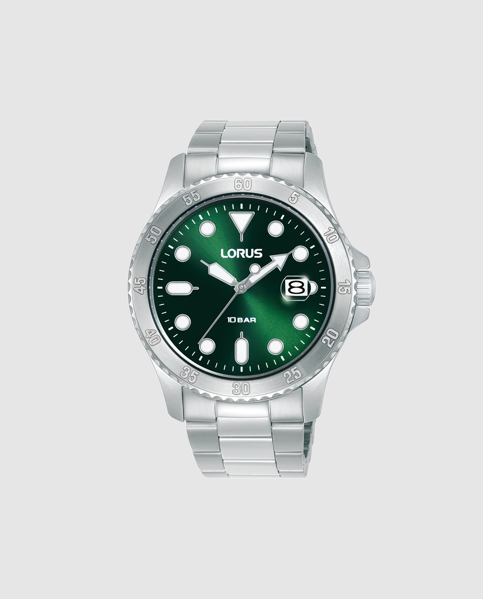 Relógio Analógico Sport Man Rs969dx9 de Aço e Correia Prateada Prata-1