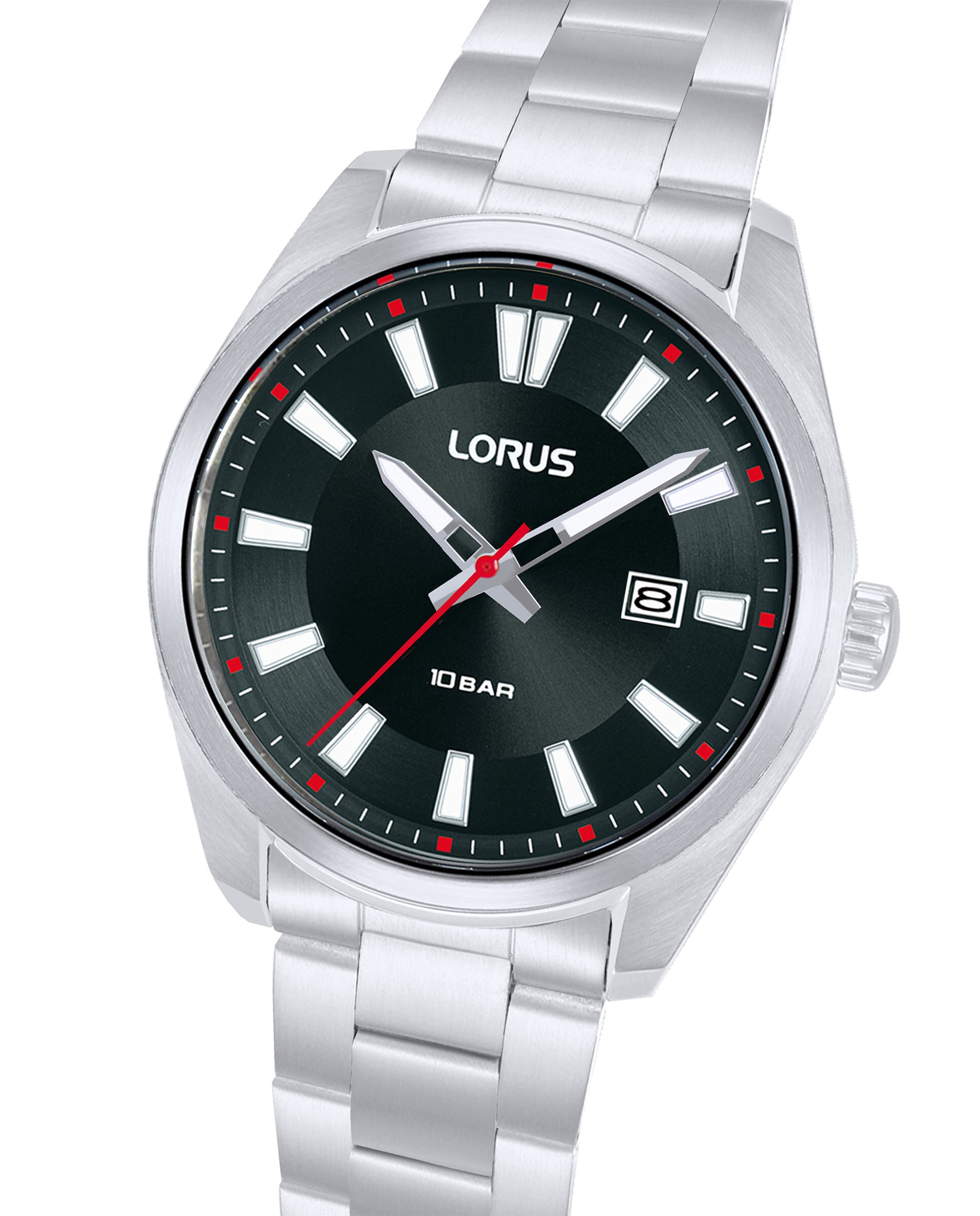 Relógio Analógico Sport Man Rh917sx9 de Aço e Bracelete Prateada Prata / Vermelho-3
