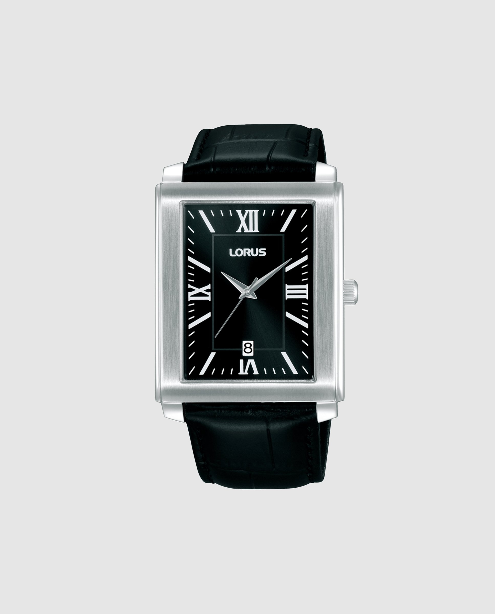 Relógio Analógico Classic Man Rs989dx9 de Pele e Correia em Preto Preto / Prata-1