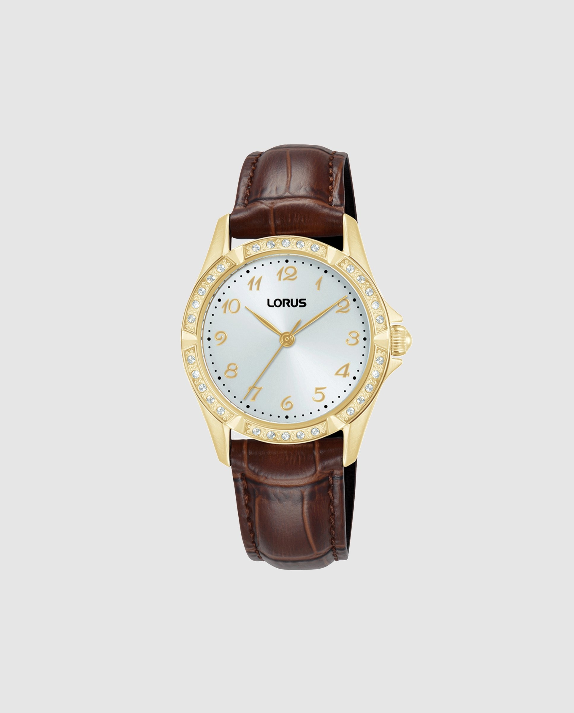 Relógio Analógico Woman Rg252yx9 de Pele e Bracelete em Castanho Castanho-1