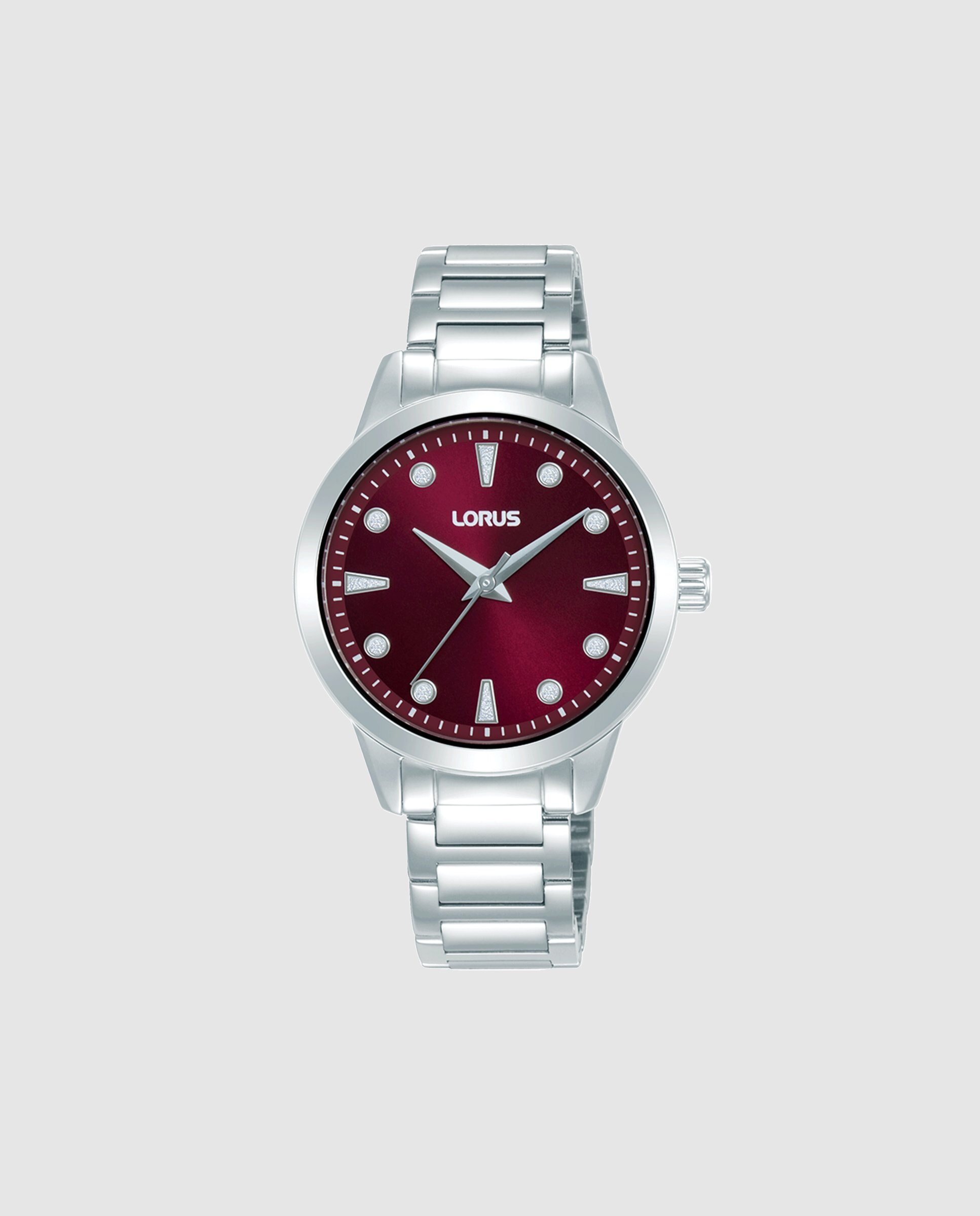 Relógio Analógico Woman Rg263yx9 de Aço e Bracelete Prateada Prata / Vermelho-1