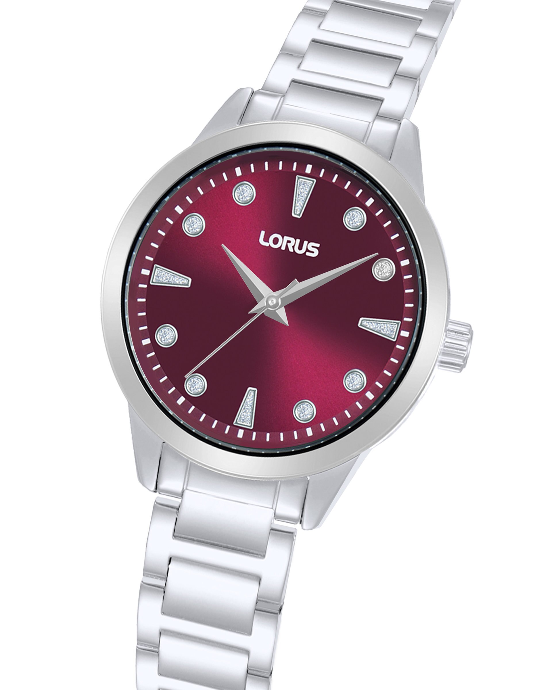 Relógio Analógico Woman Rg263yx9 de Aço e Bracelete Prateada Prata / Vermelho-3
