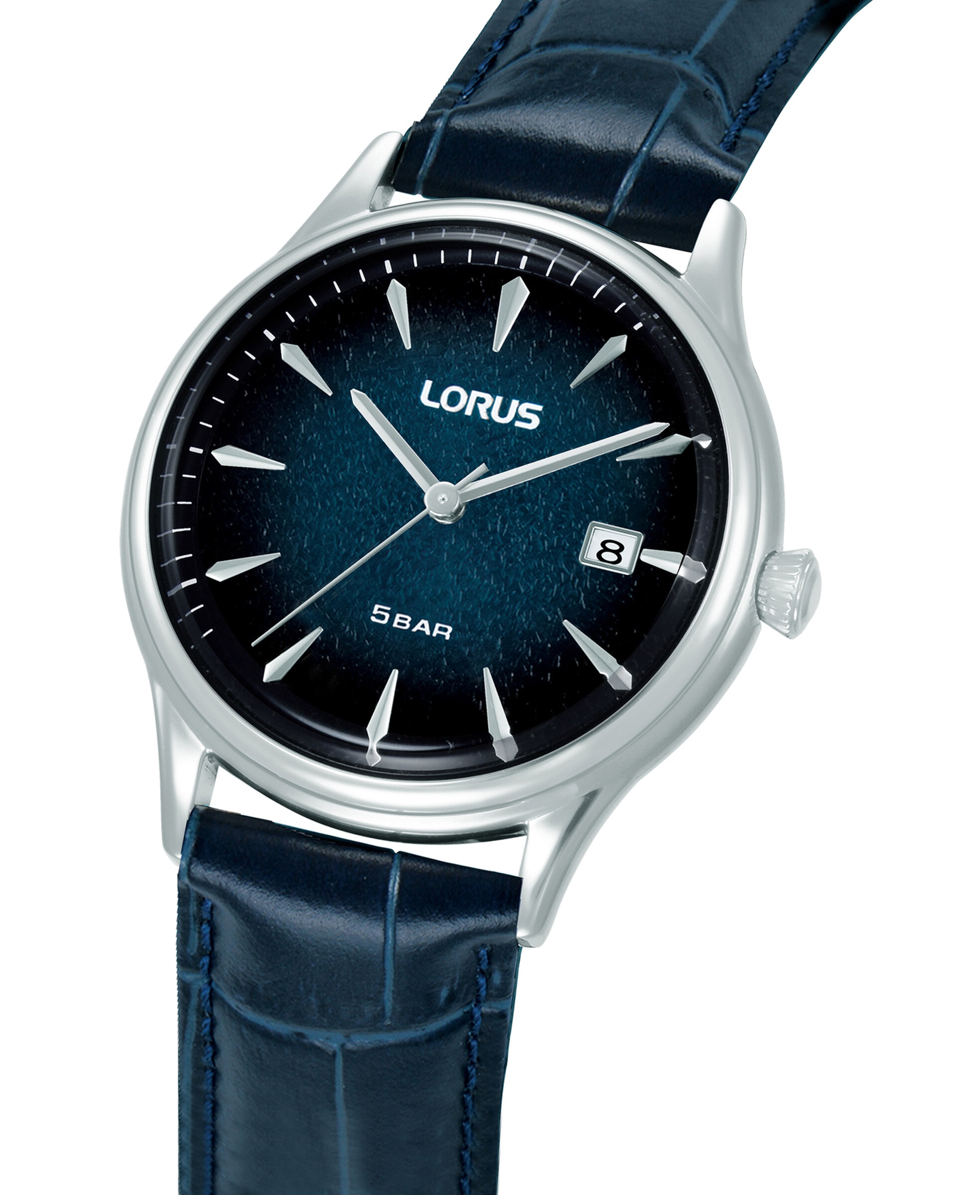 Relógio Classic Man Rs995dx9 de Pele Azul-3