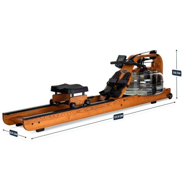 Remo de Água Viking Pro XL Fluid Rower Tunturi Castanho-3