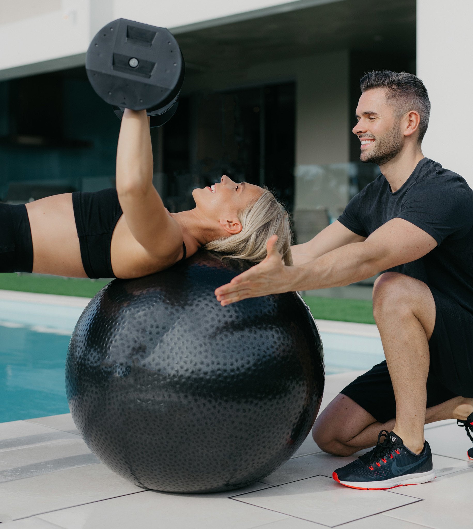 Haltere selecionável MX55 4,5 kg a 24,9 kg Tunturi Preto-4