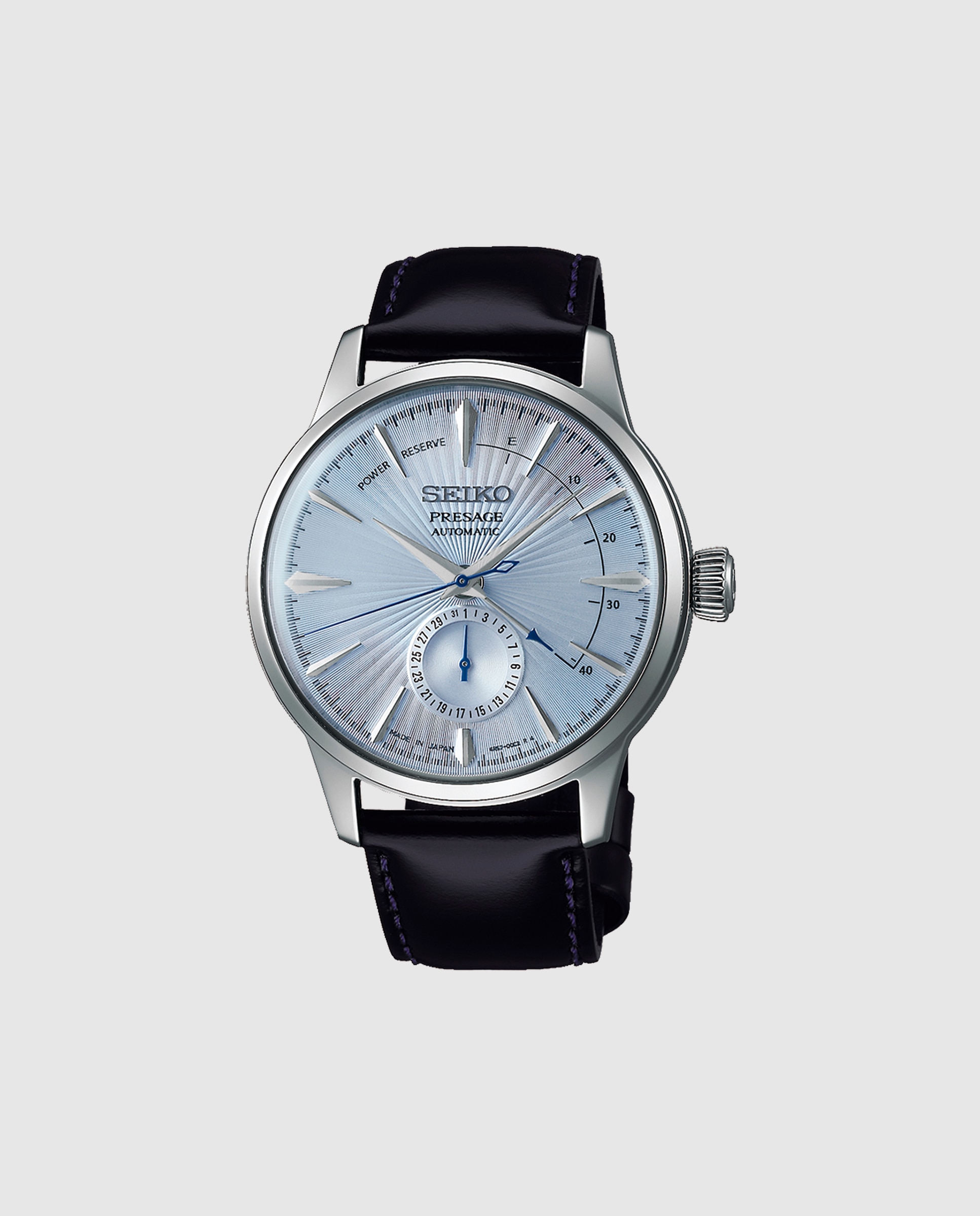 Relógio Presage Ssa343j1 de Pele e Bracelete em Preto Preto-1