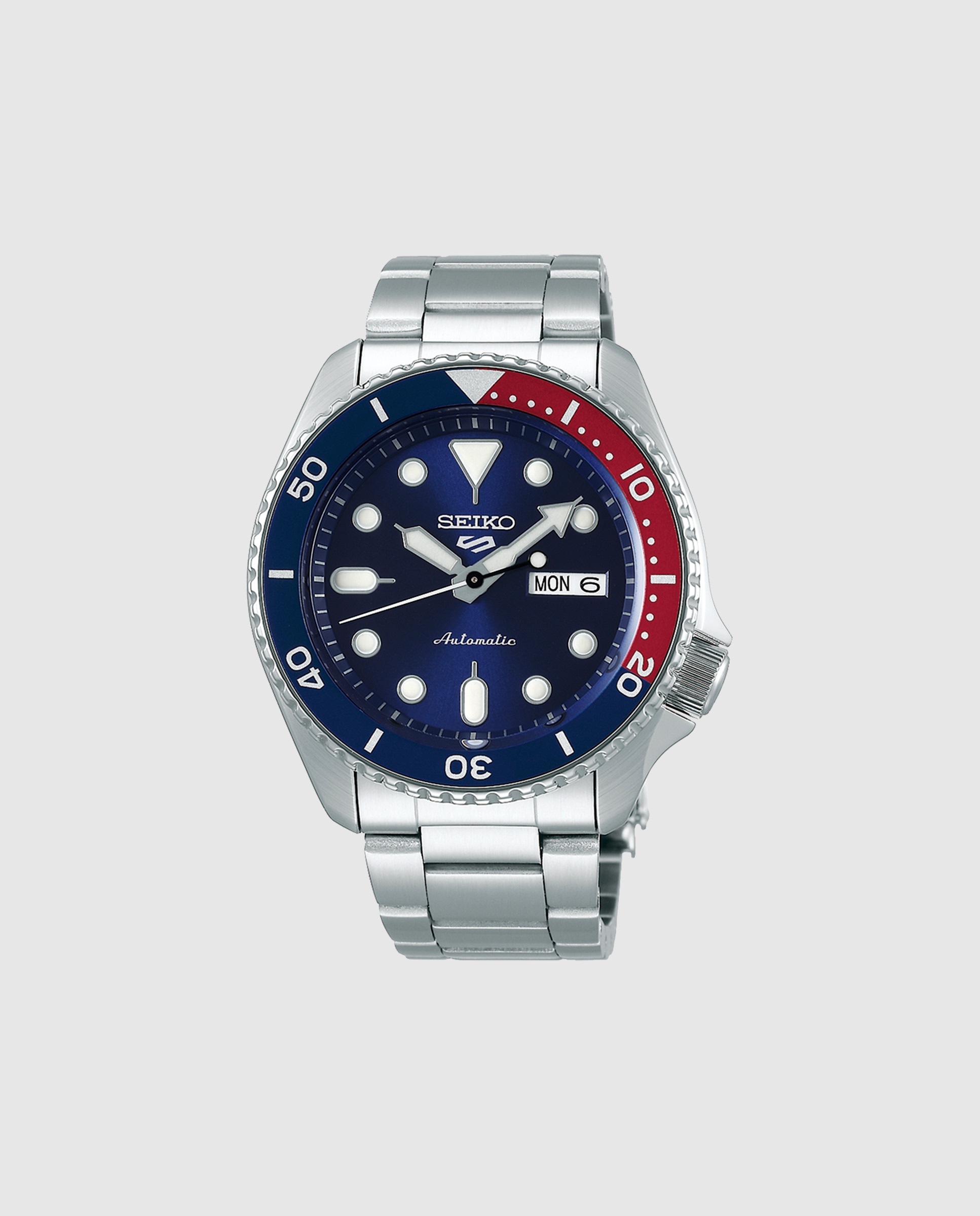 Relógio 5 Sports Srpd53k1 Automático de Aço e Bracelete Prateada Prata-1