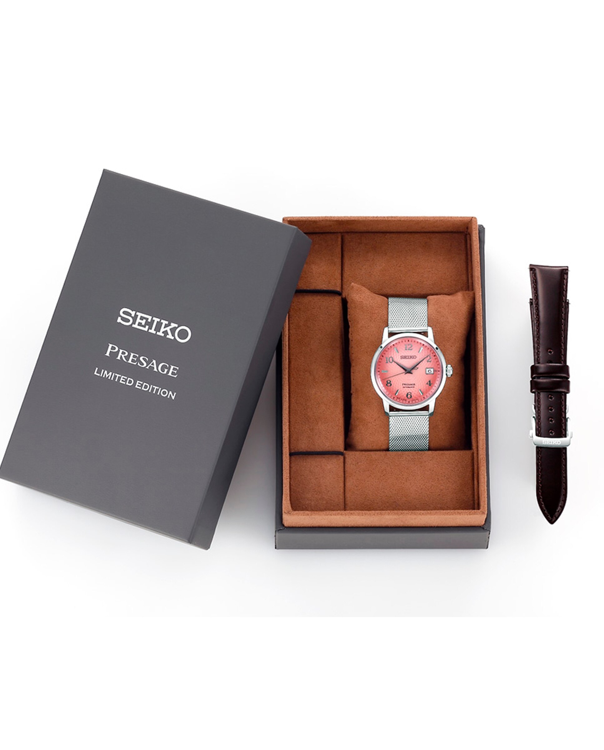 Relógio Presage Srpe47j1 Automático de Aço e Bracelete Prateada Prata-4