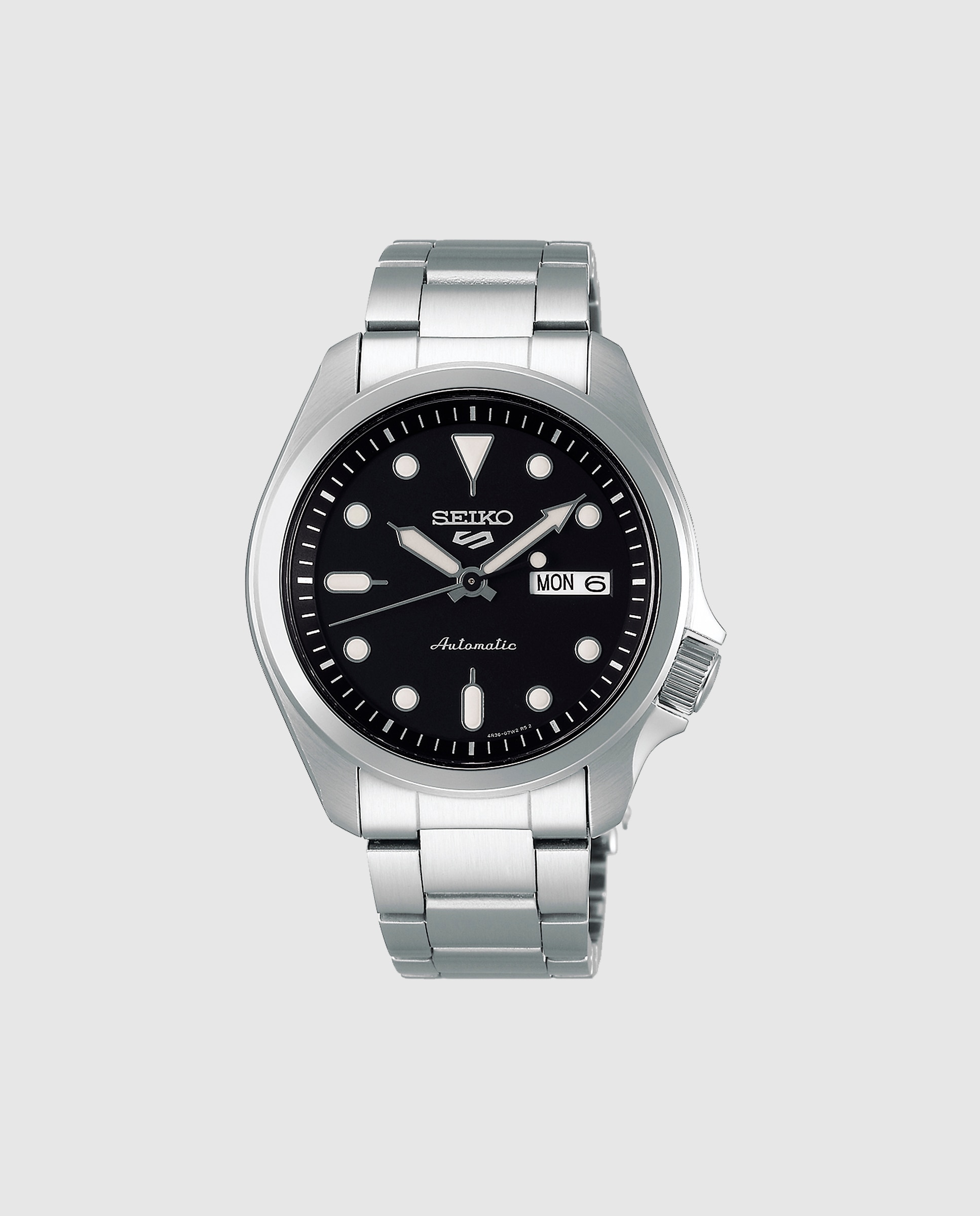 Relógio 5 Sports Srpe55k1 Automático de Aço e Bracelete Prateada Prata-1