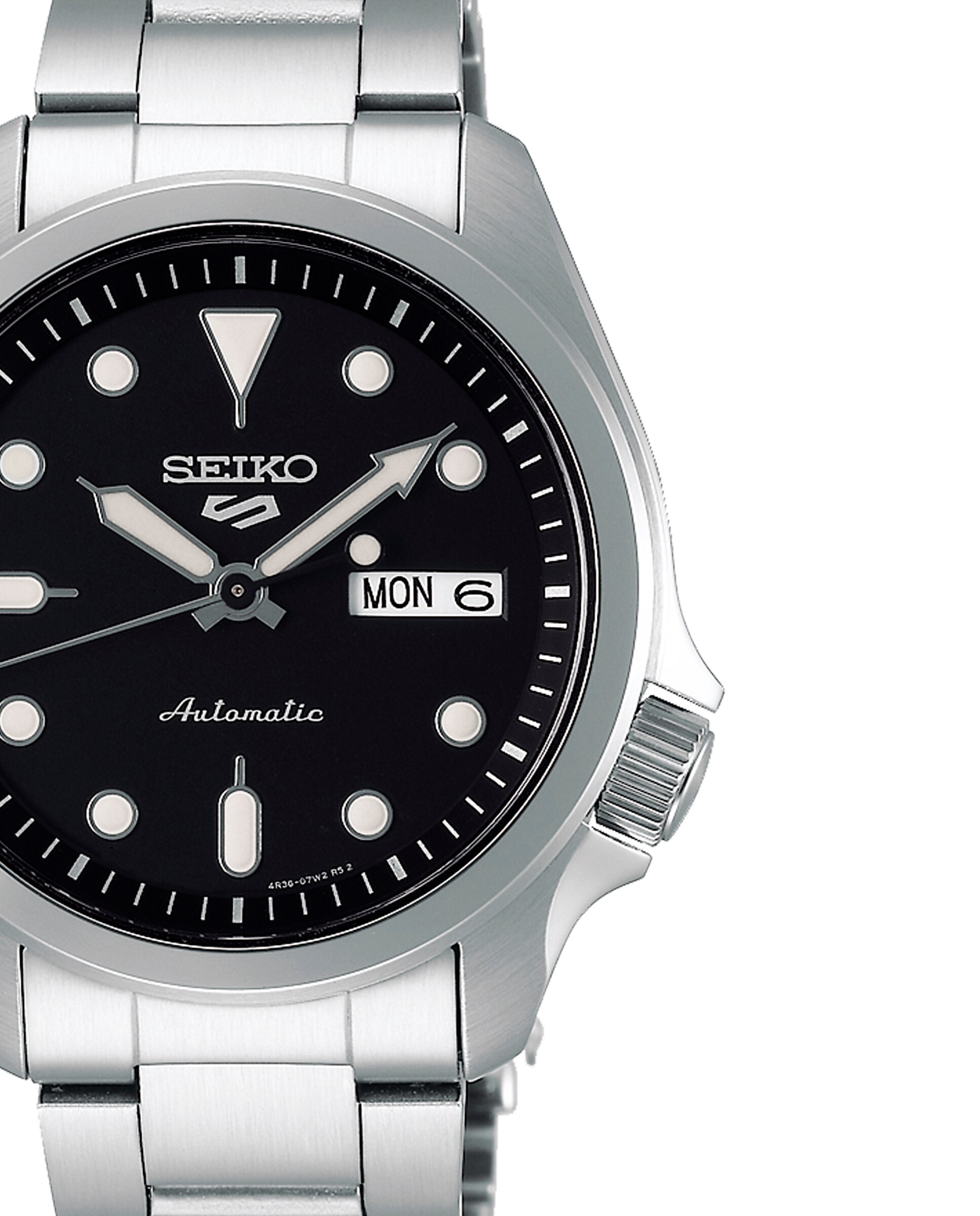 Relógio 5 Sports Srpe55k1 Automático de Aço e Bracelete Prateada Prata-2