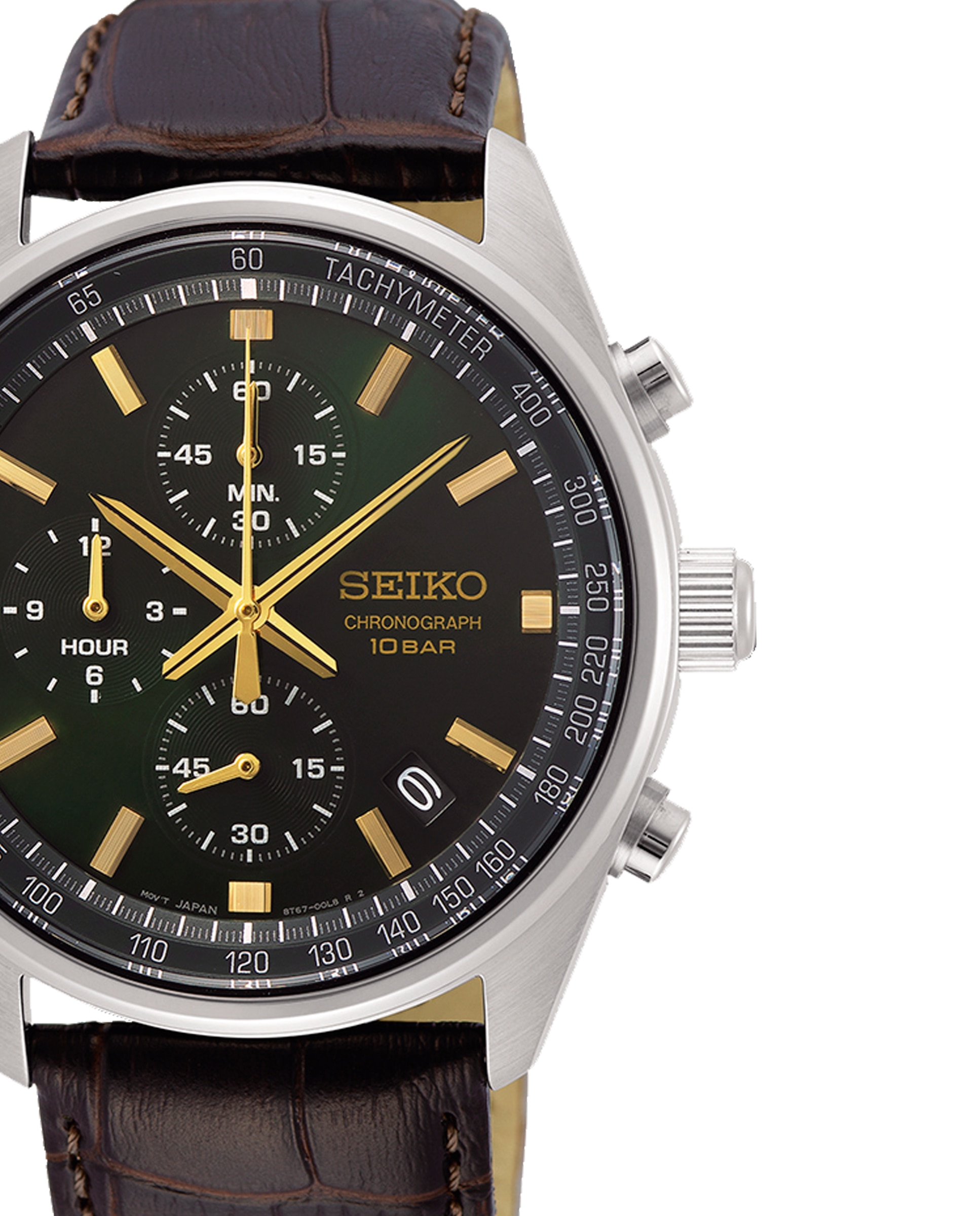 Relógio Neo Sports Ssb385p1 de Pele e Correia em Castanho-escuro Castanho-2