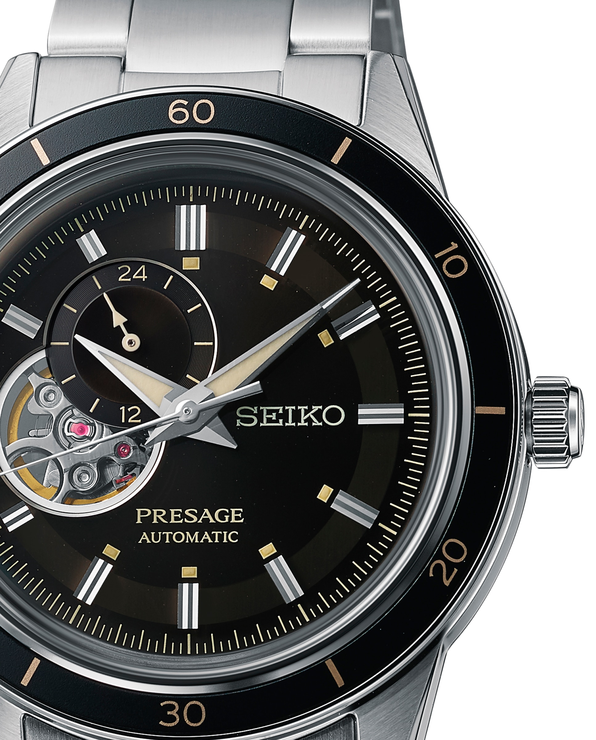 Relógio Presage Ssa425j1 Automático de Aço e Bracelete Prateada Prata-2