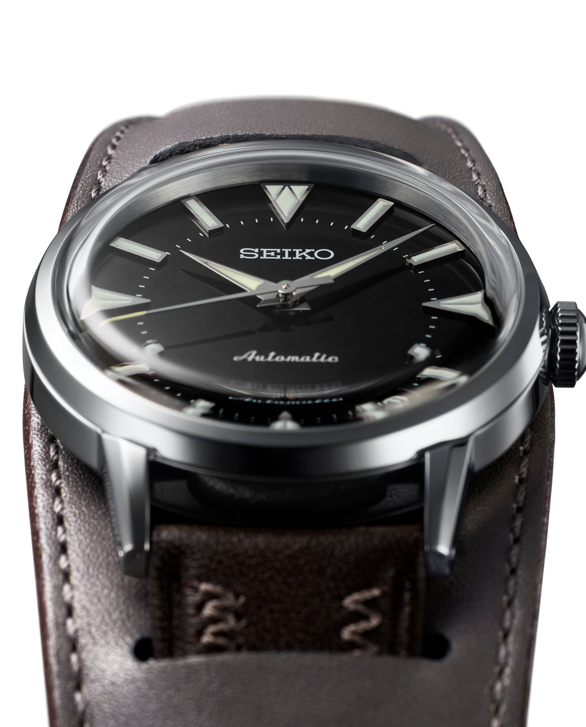 Relógio Prospex Sje085j1 de Pele e Bracelete em Castanho Castanho-2