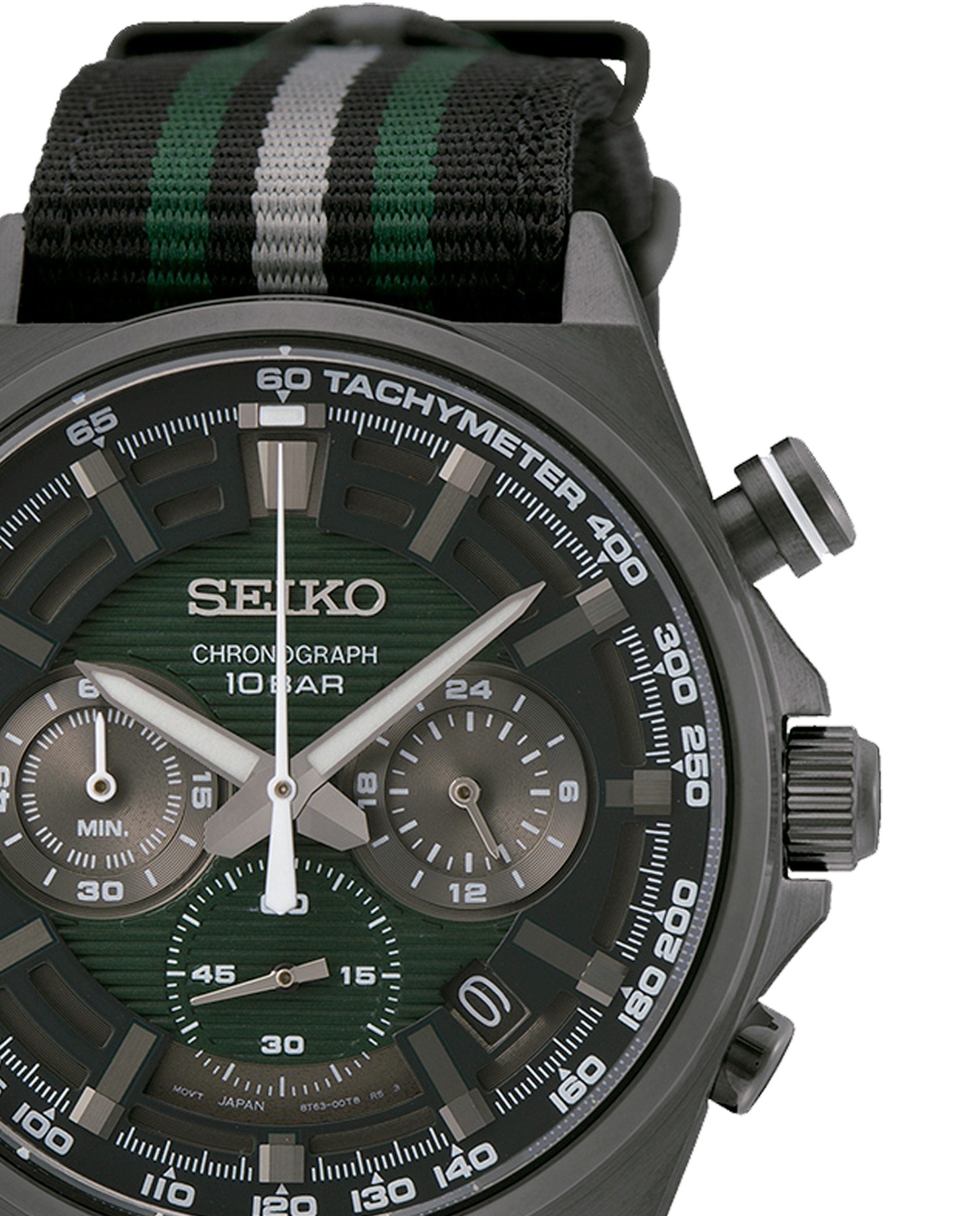 Relógio Neo Sports Ssb411p1 de Nylon e Correia Verde Preto-2