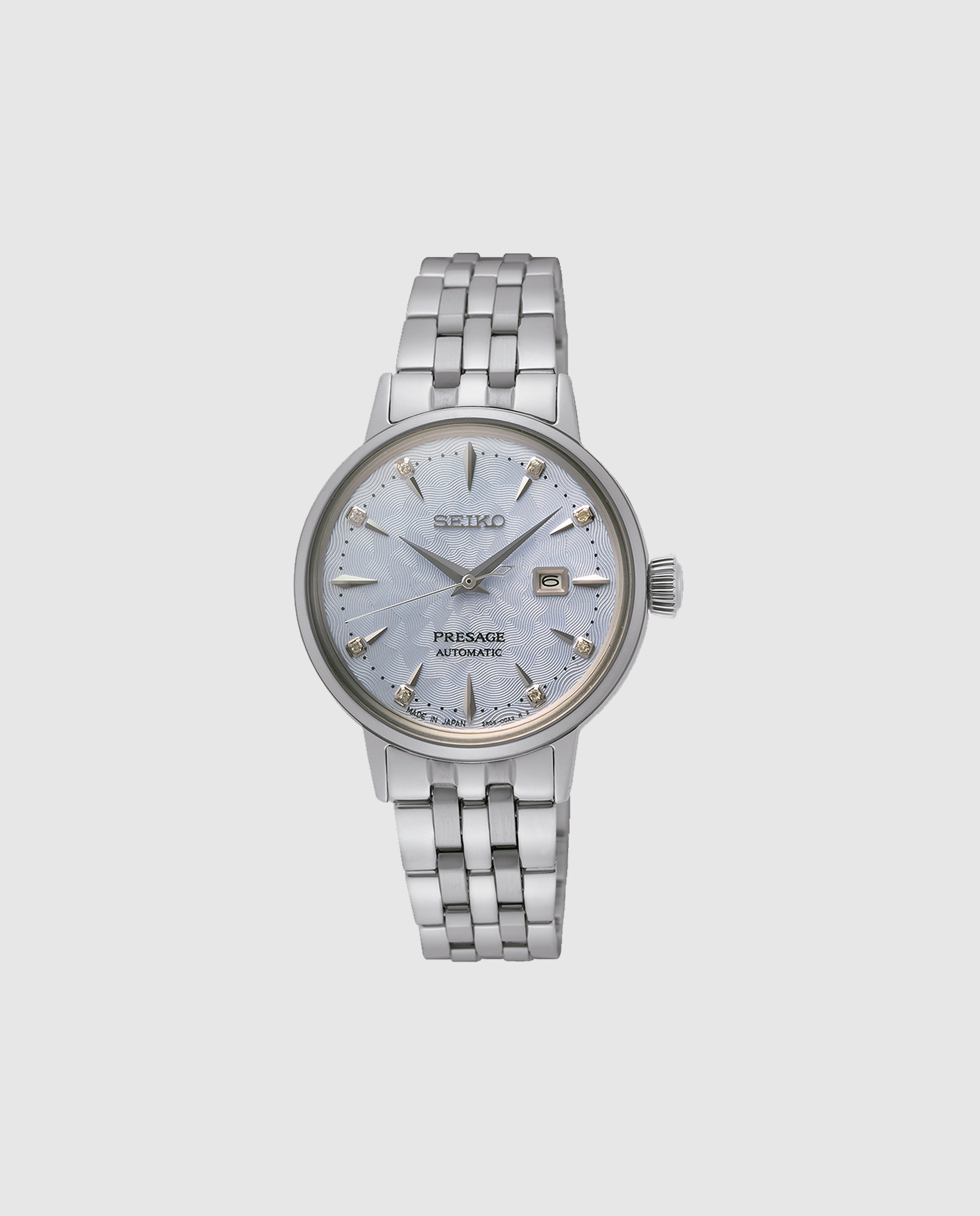 Relógio Presage Sre007j1 Automático de Aço e Bracelete Prateada Prata-1