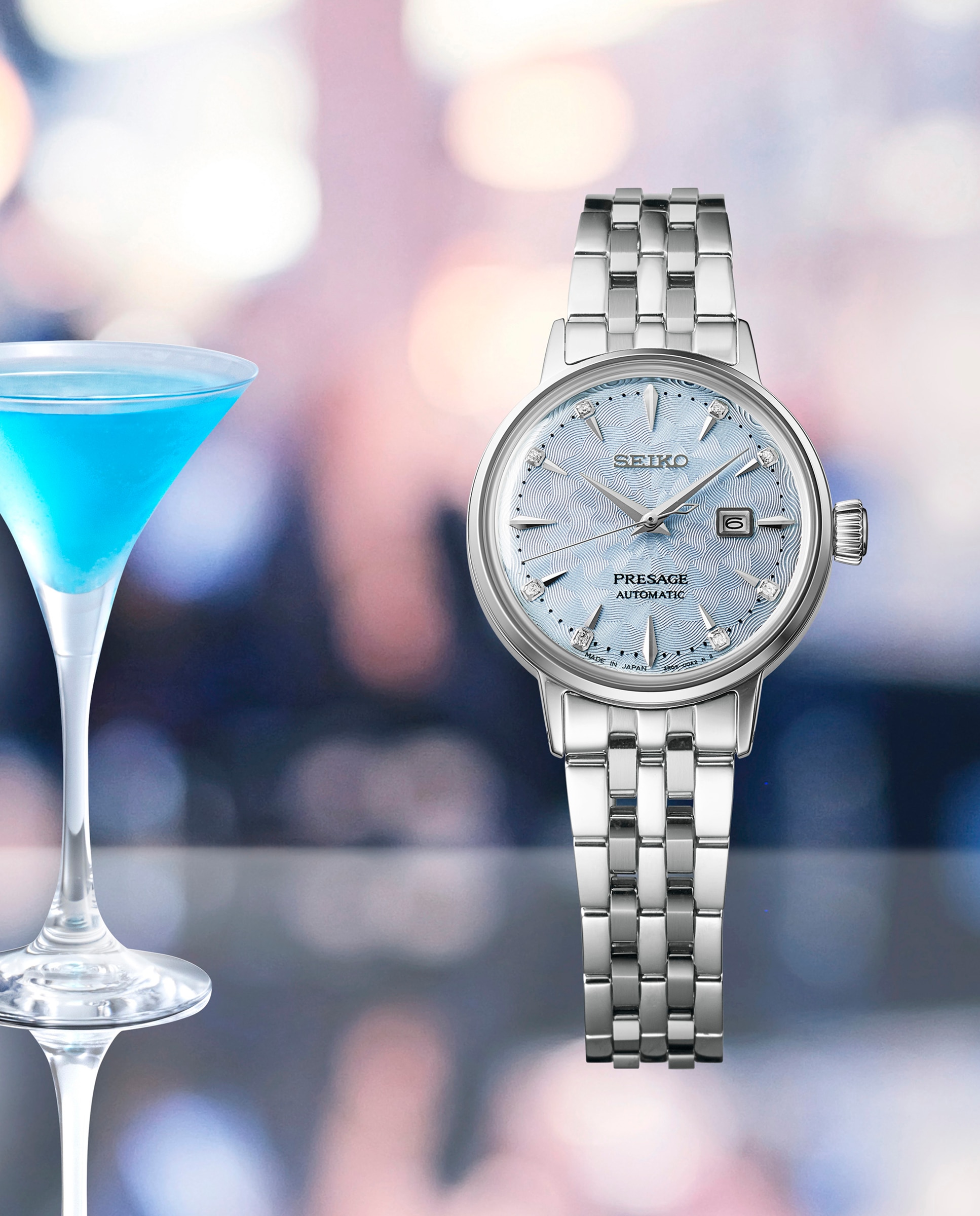 Relógio Presage Sre007j1 Automático de Aço e Bracelete Prateada Prata-3