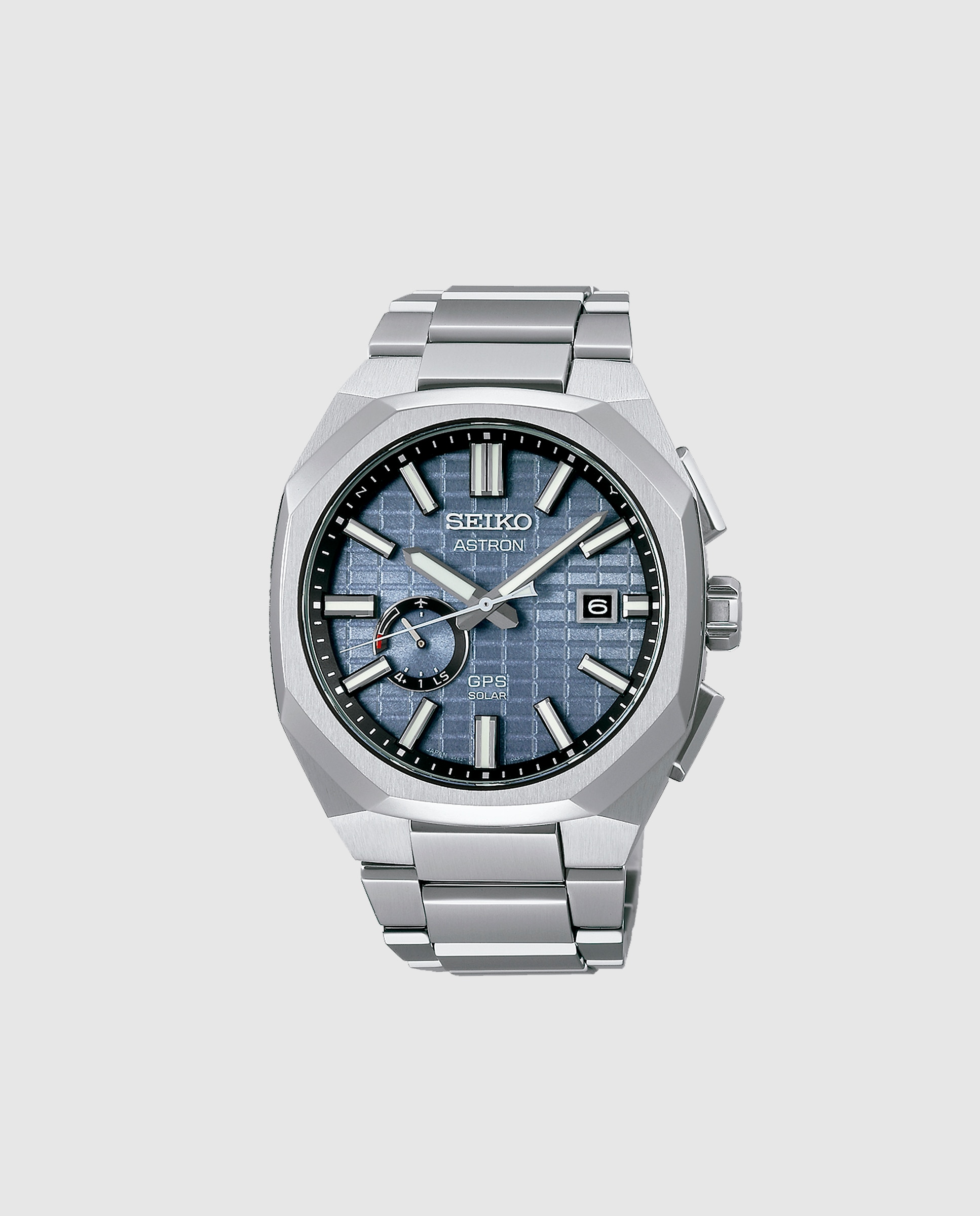 Relógio Astron Ssj013j1 de Titânio e Bracelete Prateada Prata-1