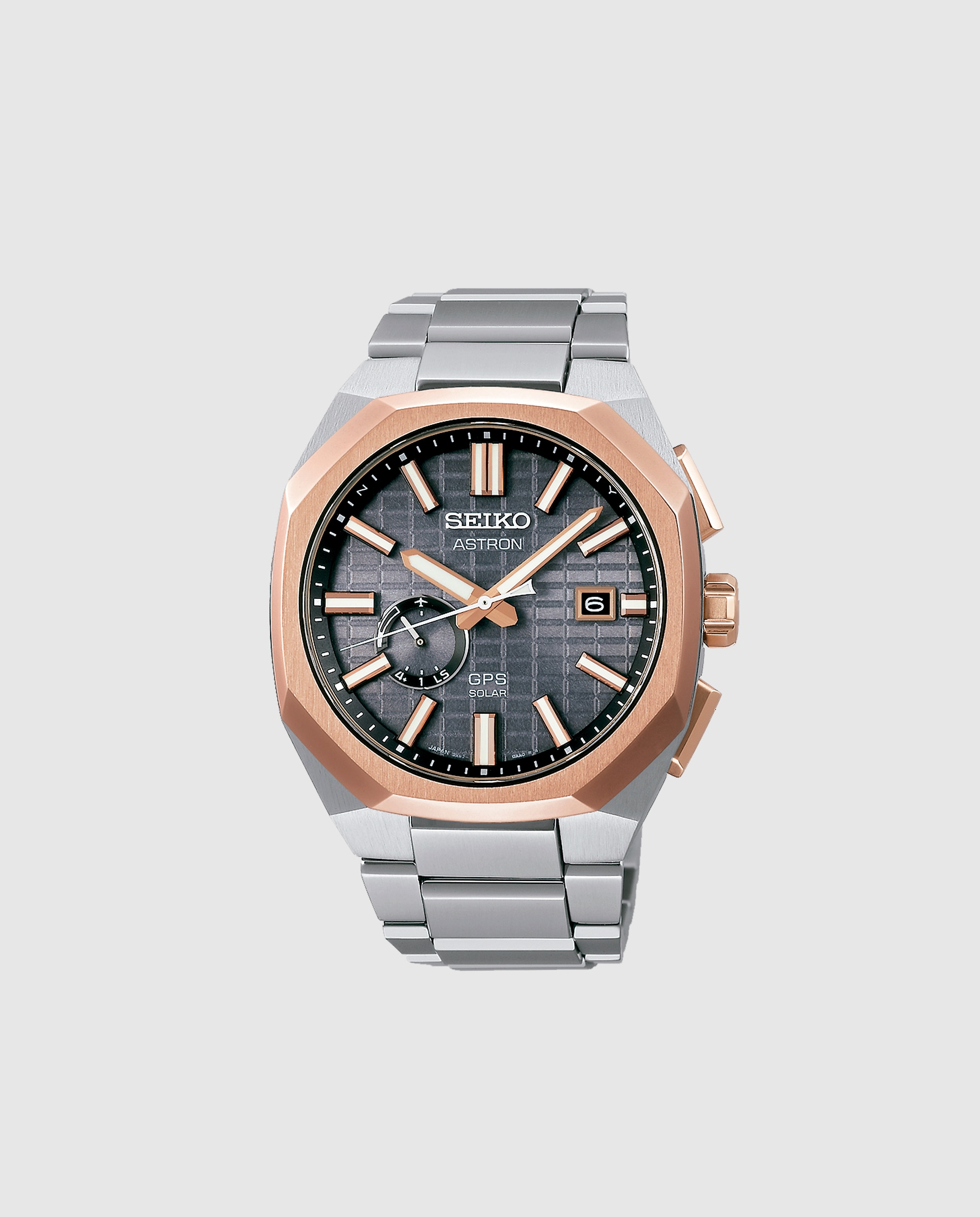 Relógio Astron Ssj014j1 de Titânio e Bracelete Prateada Prata-1