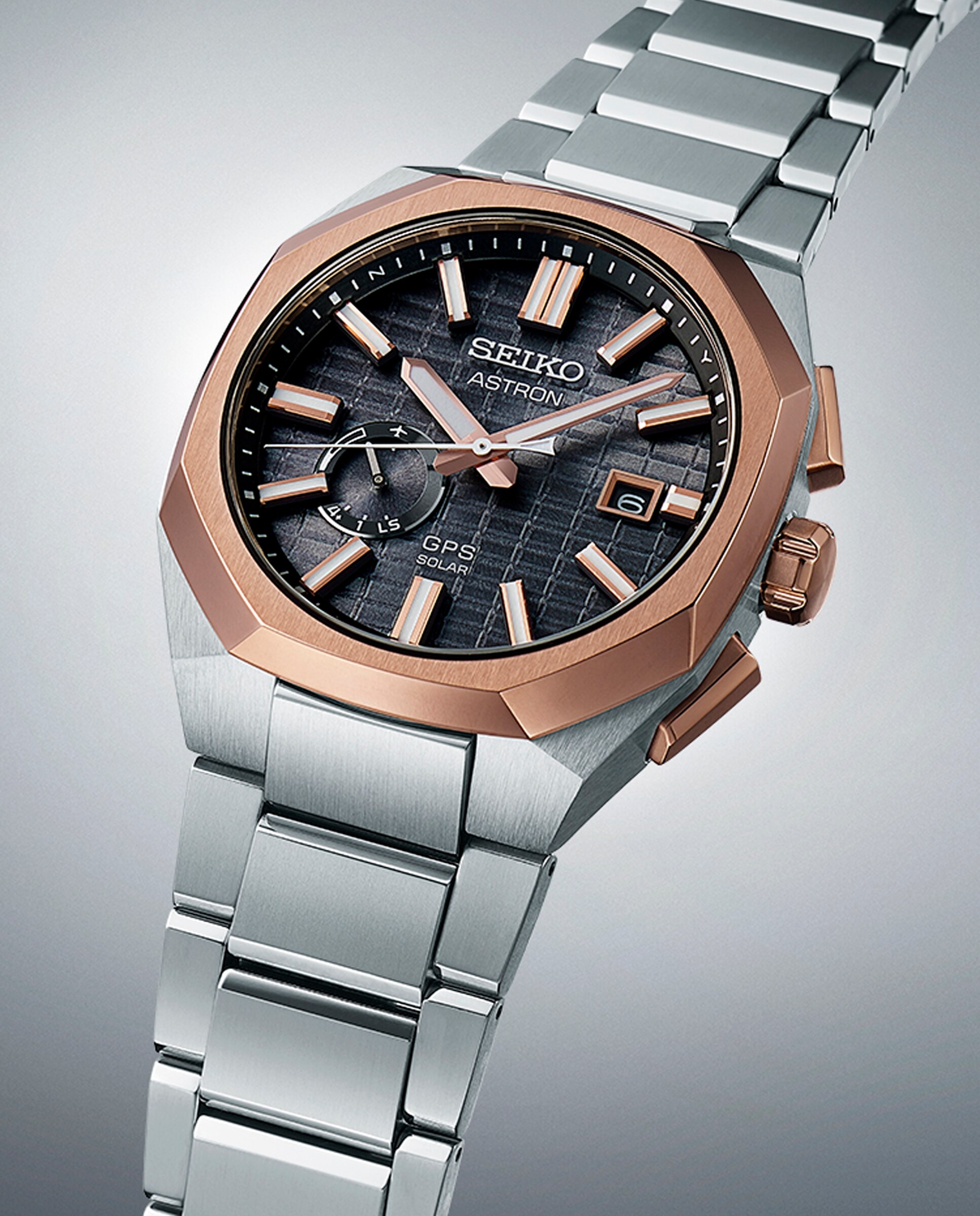 Relógio Astron Ssj014j1 de Titânio e Bracelete Prateada Prata-3