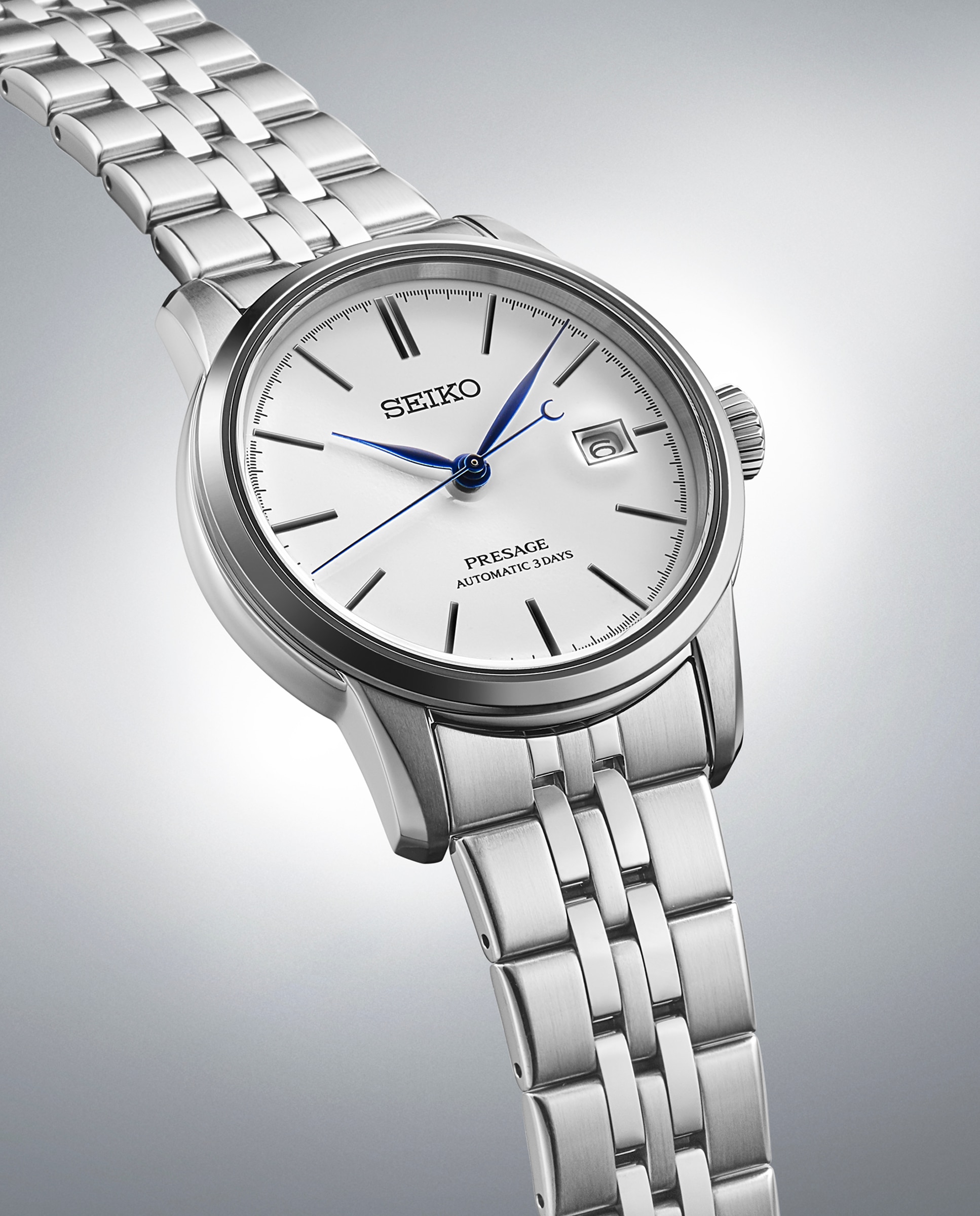 Relógio Presage Spb403j1 Automático de Aço e Bracelete Prateada Prata-3