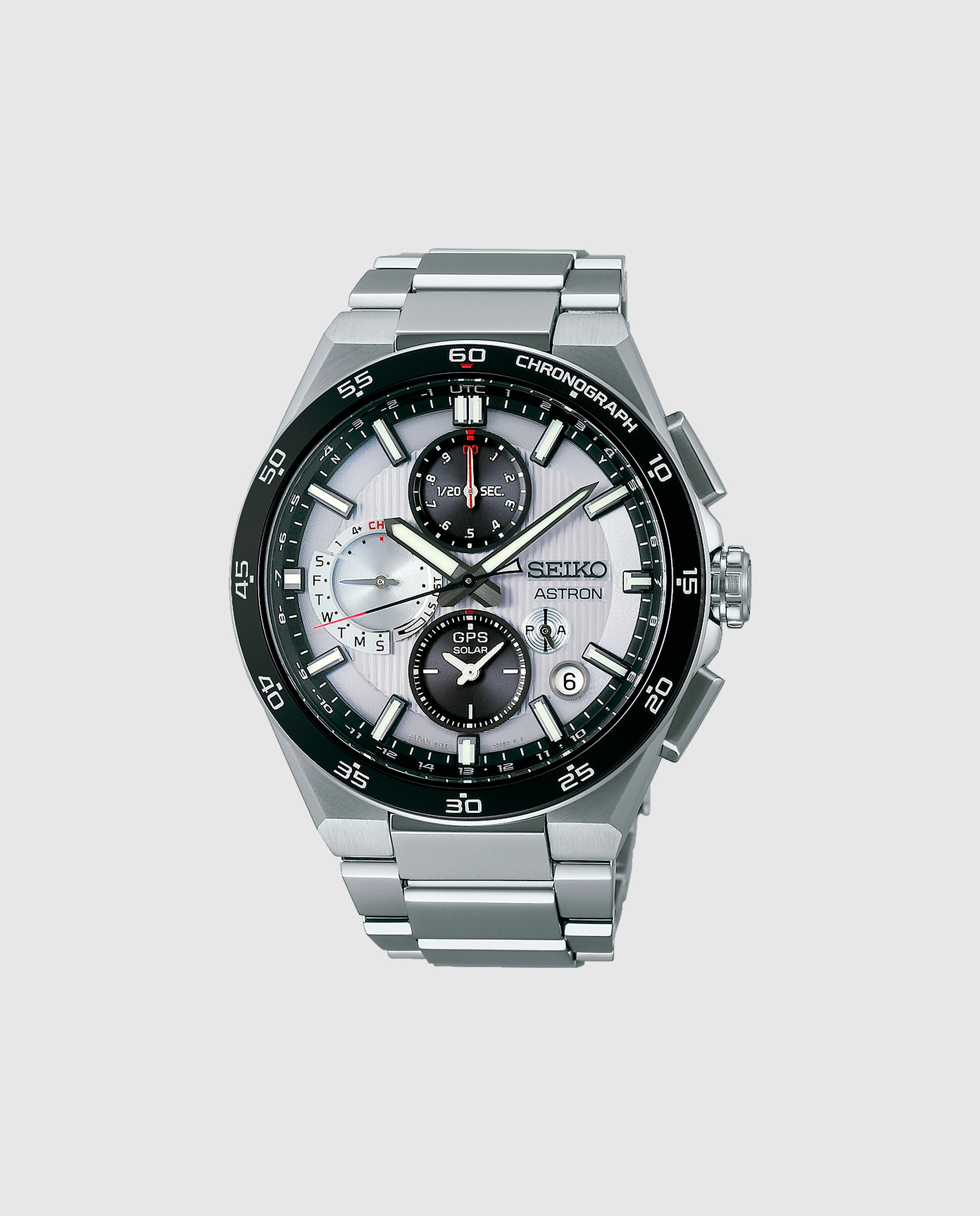 Relógio Astron Ssh153j1 de Titânio e Bracelete Prateada Prata-1