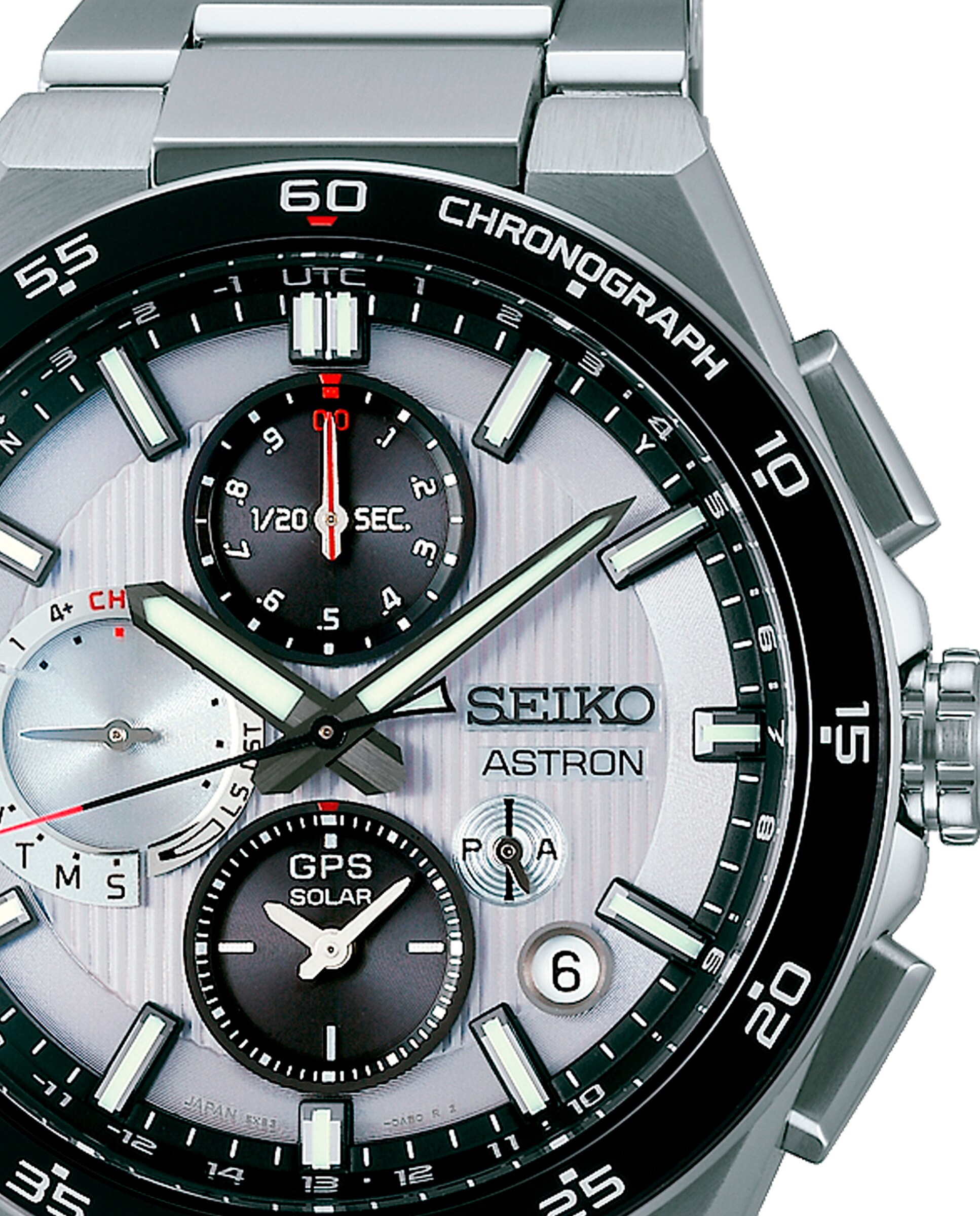 Relógio Astron Ssh153j1 de Titânio e Bracelete Prateada Prata-2