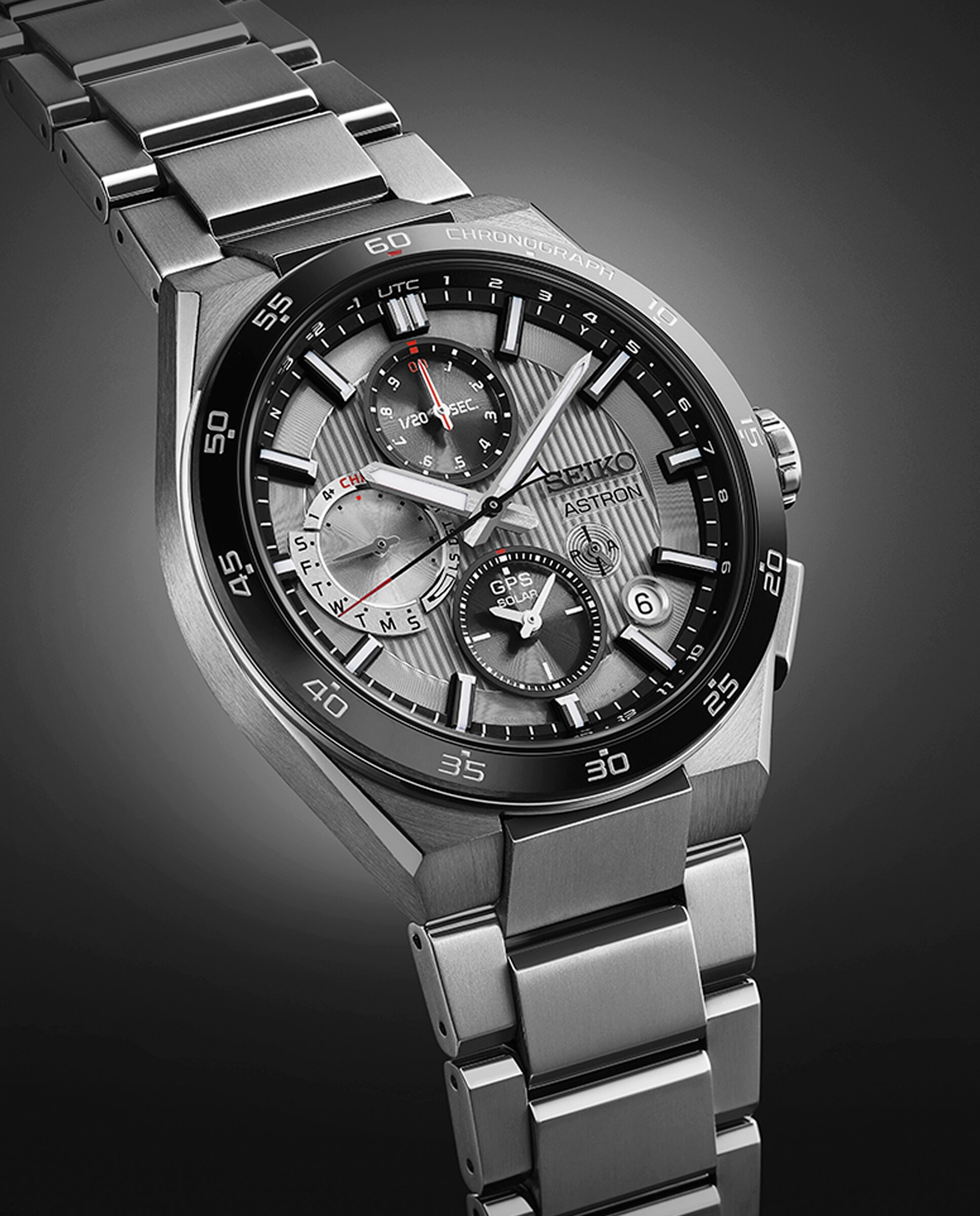 Relógio Astron Ssh153j1 de Titânio e Bracelete Prateada Prata-3