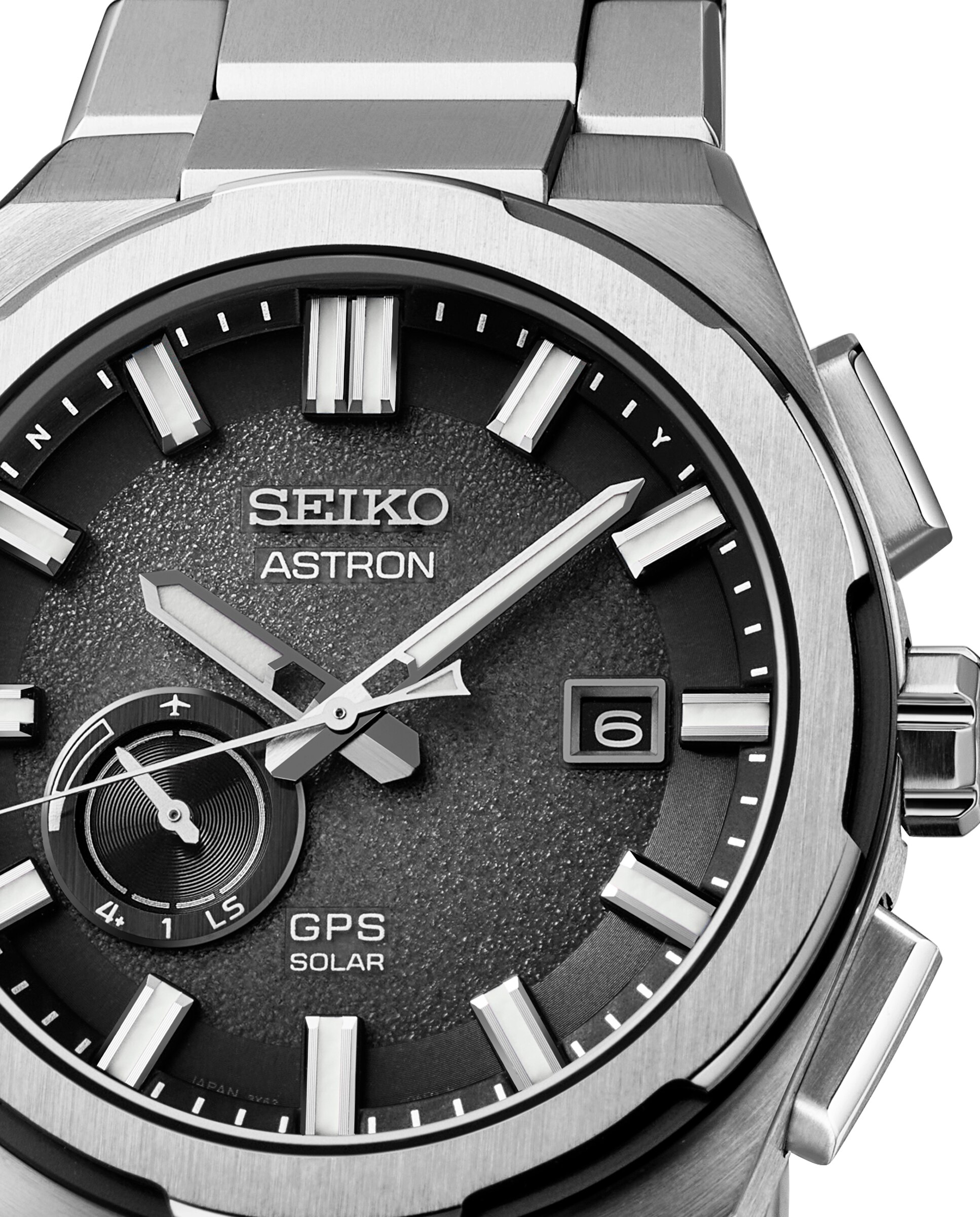 Relógio Astron Ssj025j1 de Titânio e Bracelete Prateada Prata-2