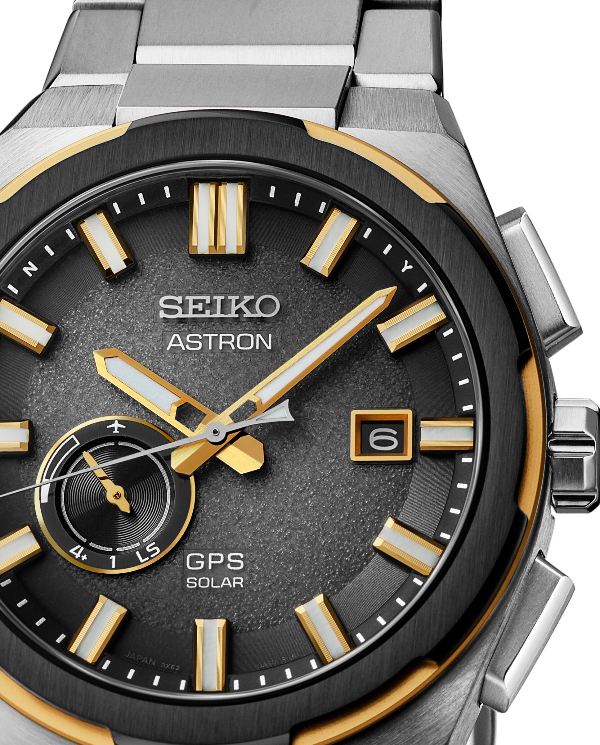 Relógio Astron Ssj026j1 de Titânio e Bracelete Prateada Prata-2