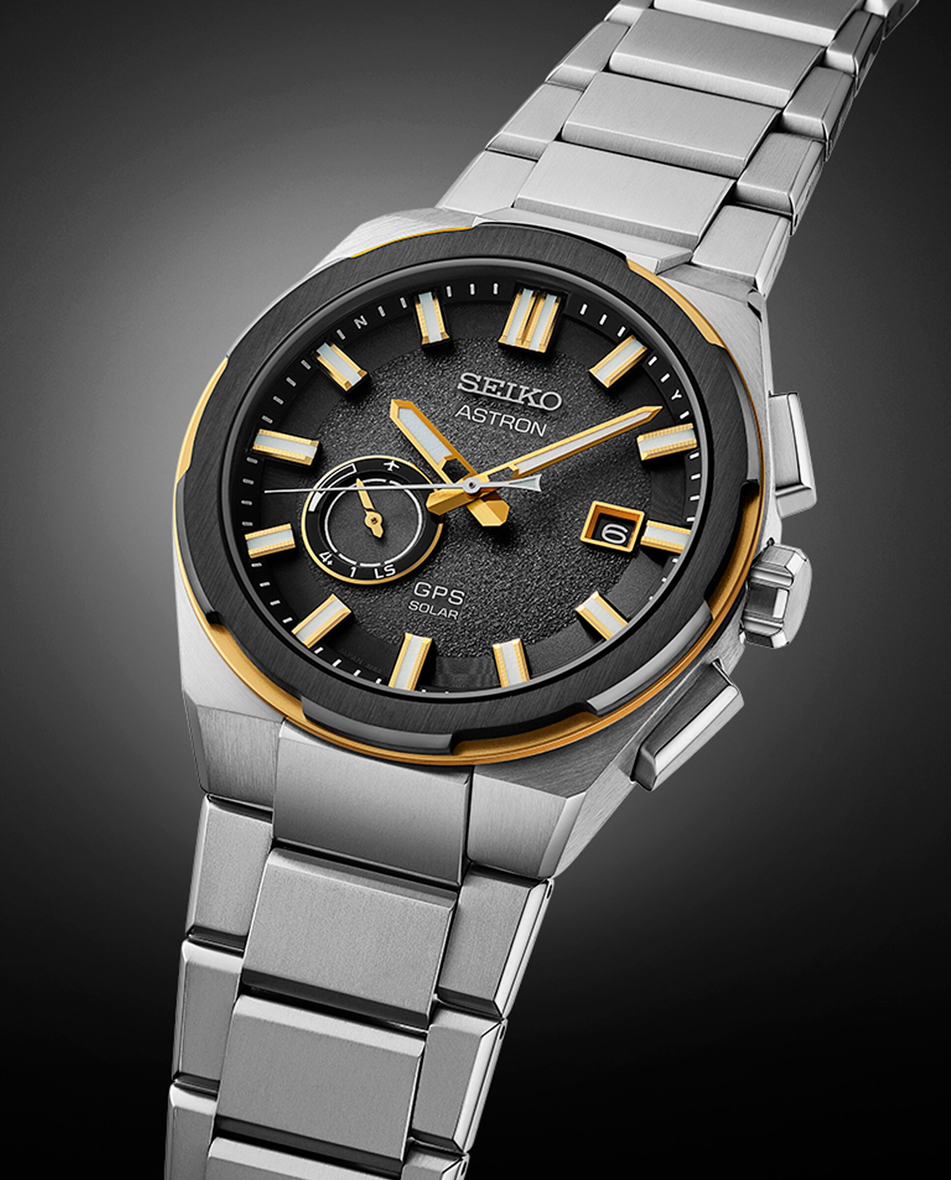 Relógio Astron Ssj026j1 de Titânio e Bracelete Prateada Prata-3
