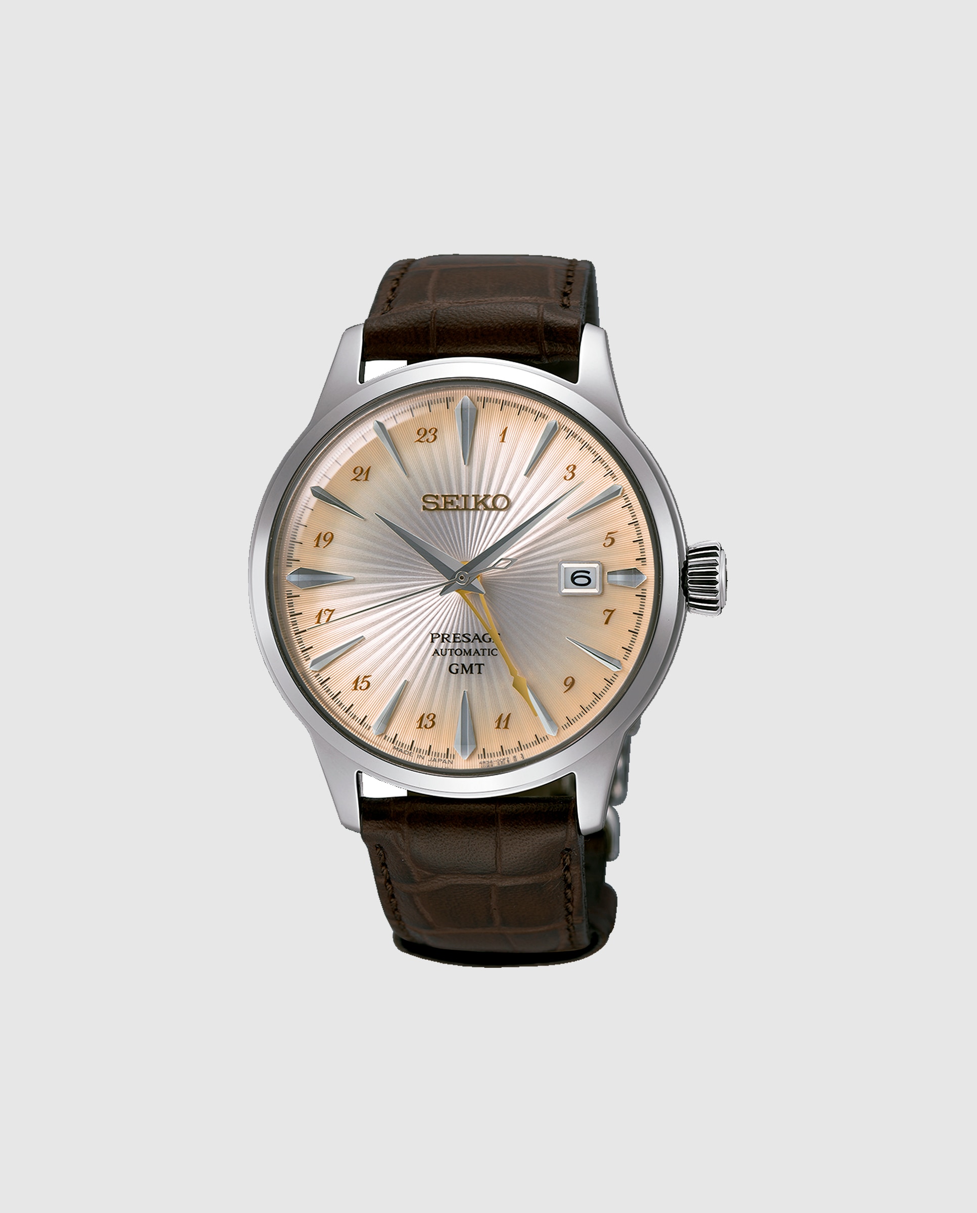 Relógio Presage Ssk041j1 Automático de Pele e Bracelete em Castanho Castanho-1