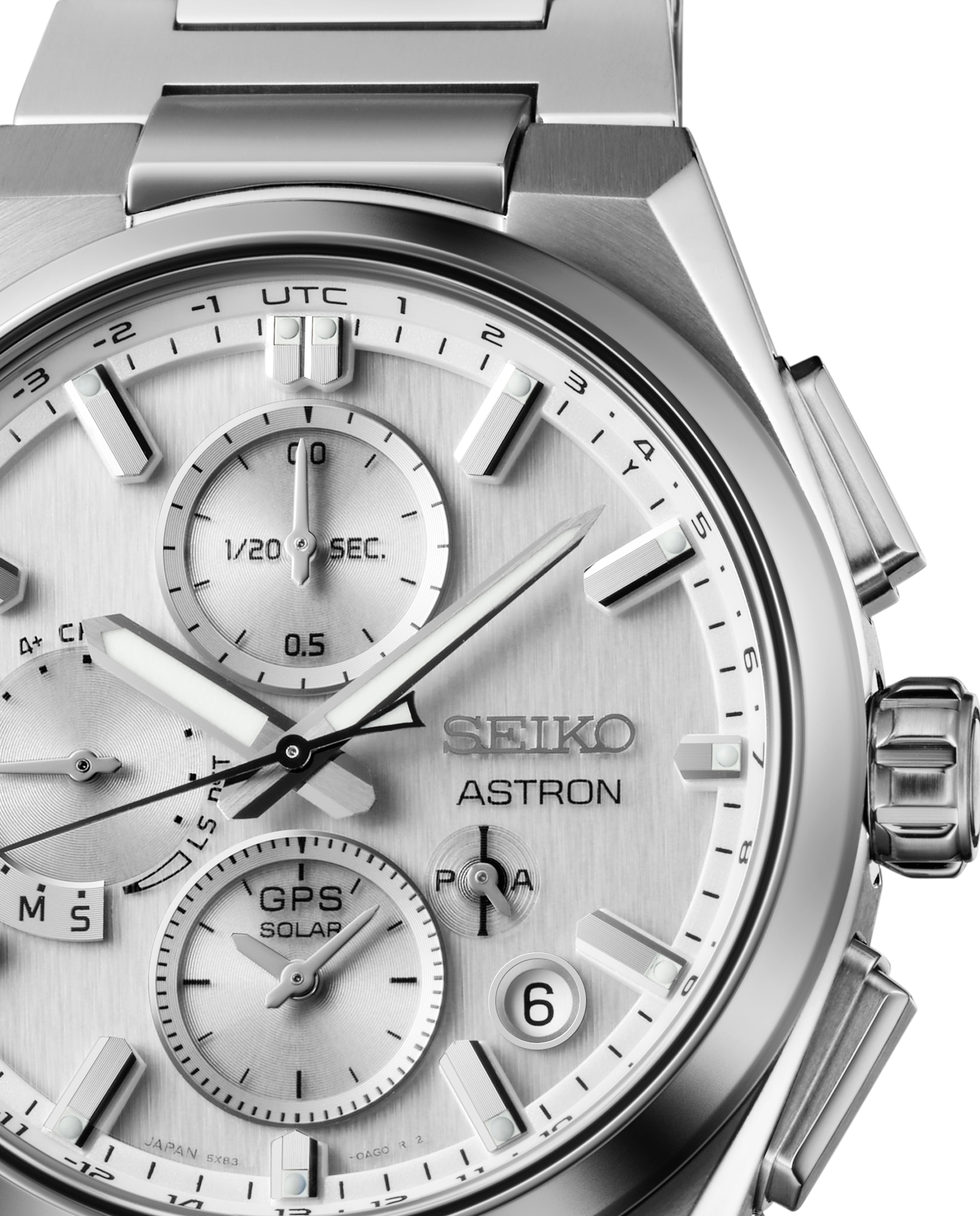 Relógio Astron Ssh159j1 de Titânio e Bracelete Prateada Prata-2